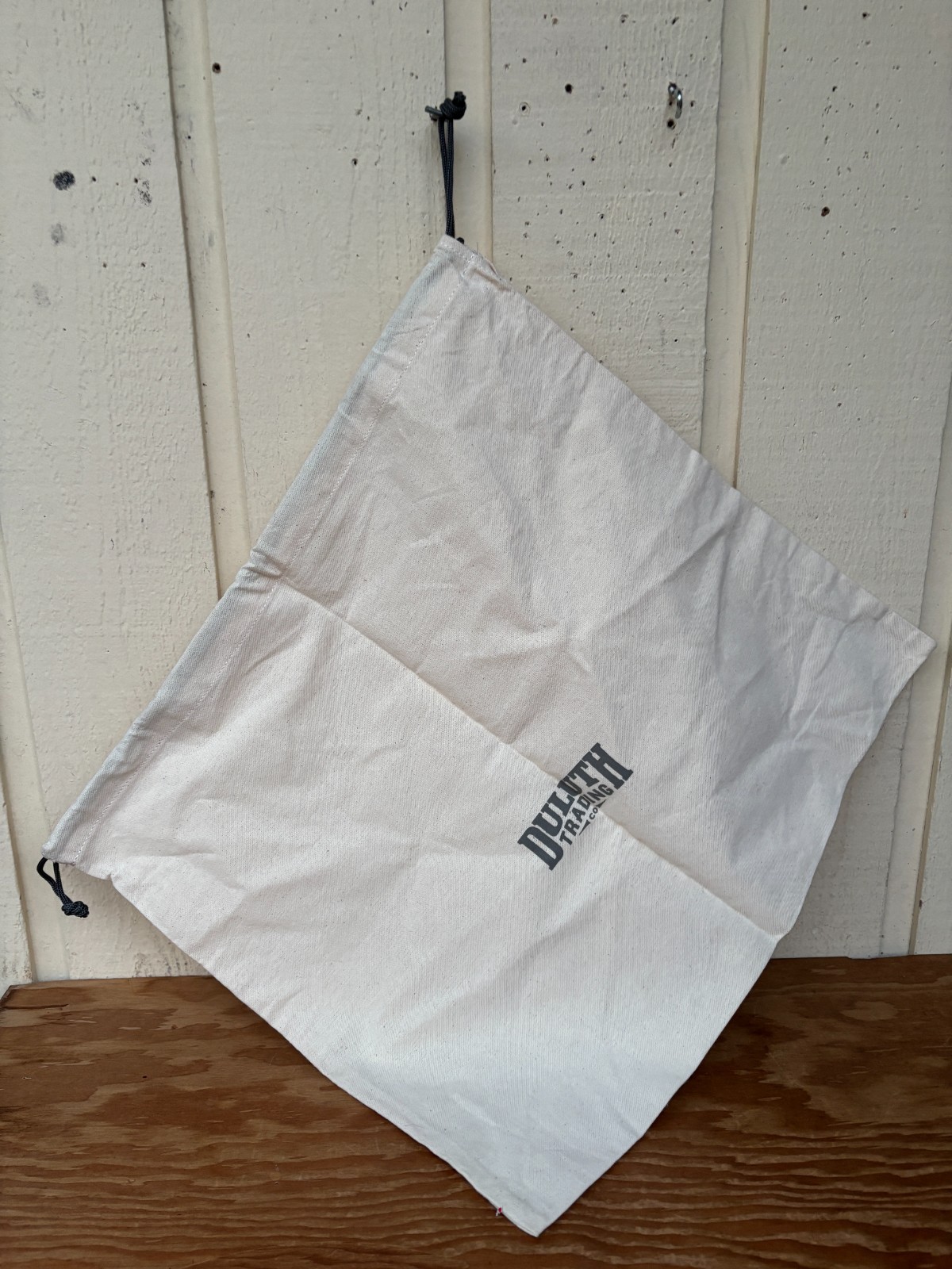 Duluth Trading Co Canvas Drawstring Tote/Laundry Storage/ Travel Bag 20″ x 18″