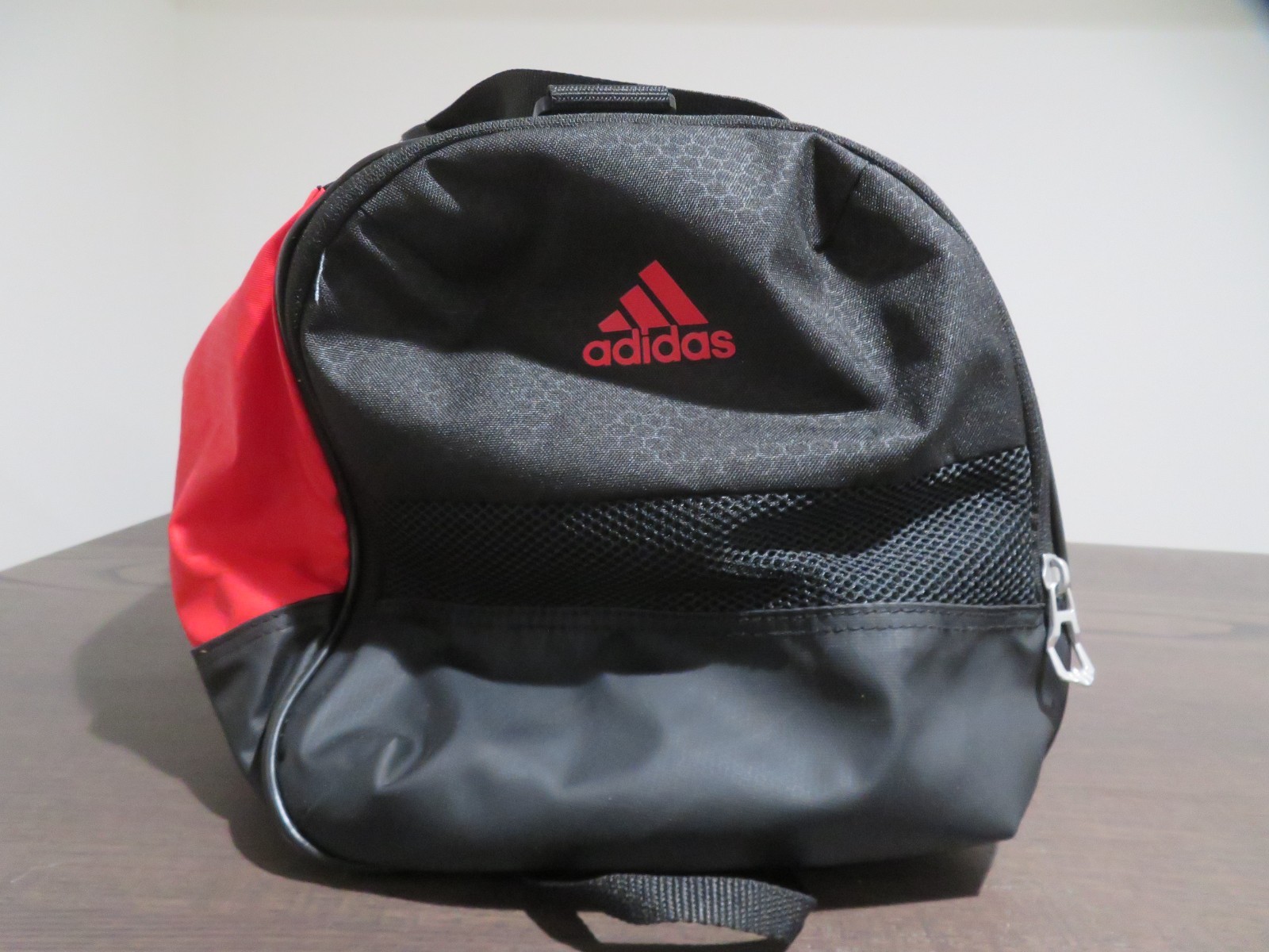 Team Issue Duffel Bag Red Small Water-Resistant Base Gym Bag Zip Up Sports