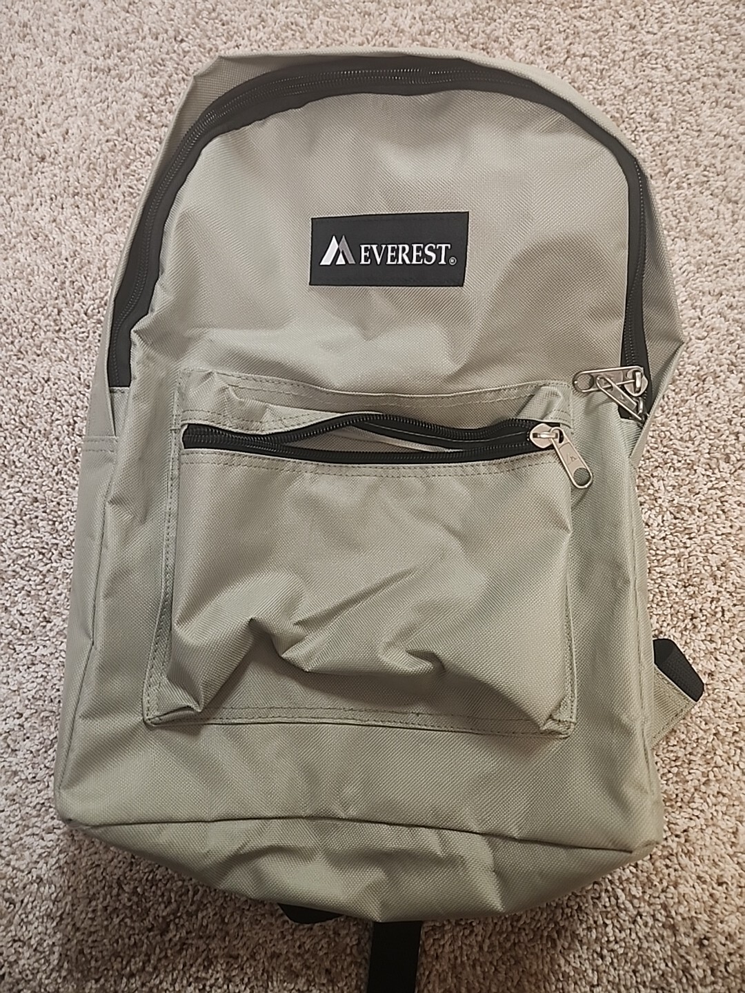 Classic Basic Small Student Backpack Bag Sage Green Color