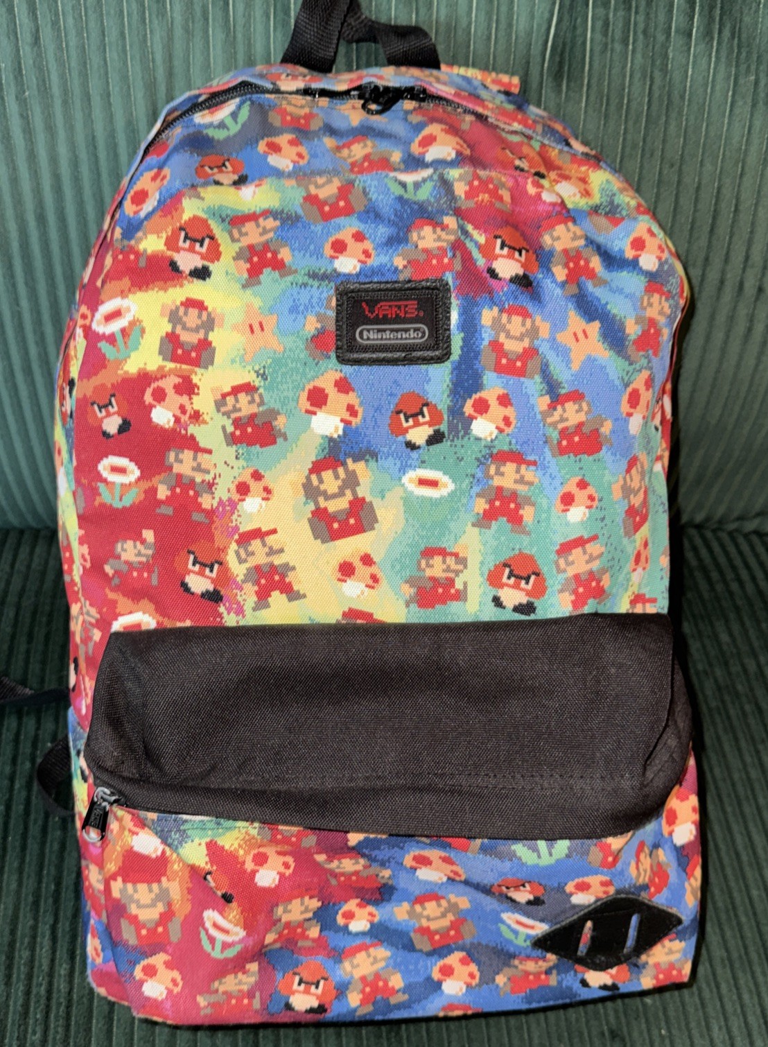 Vans Nintendo Super Mario Bros Backpack 8 Bit Print