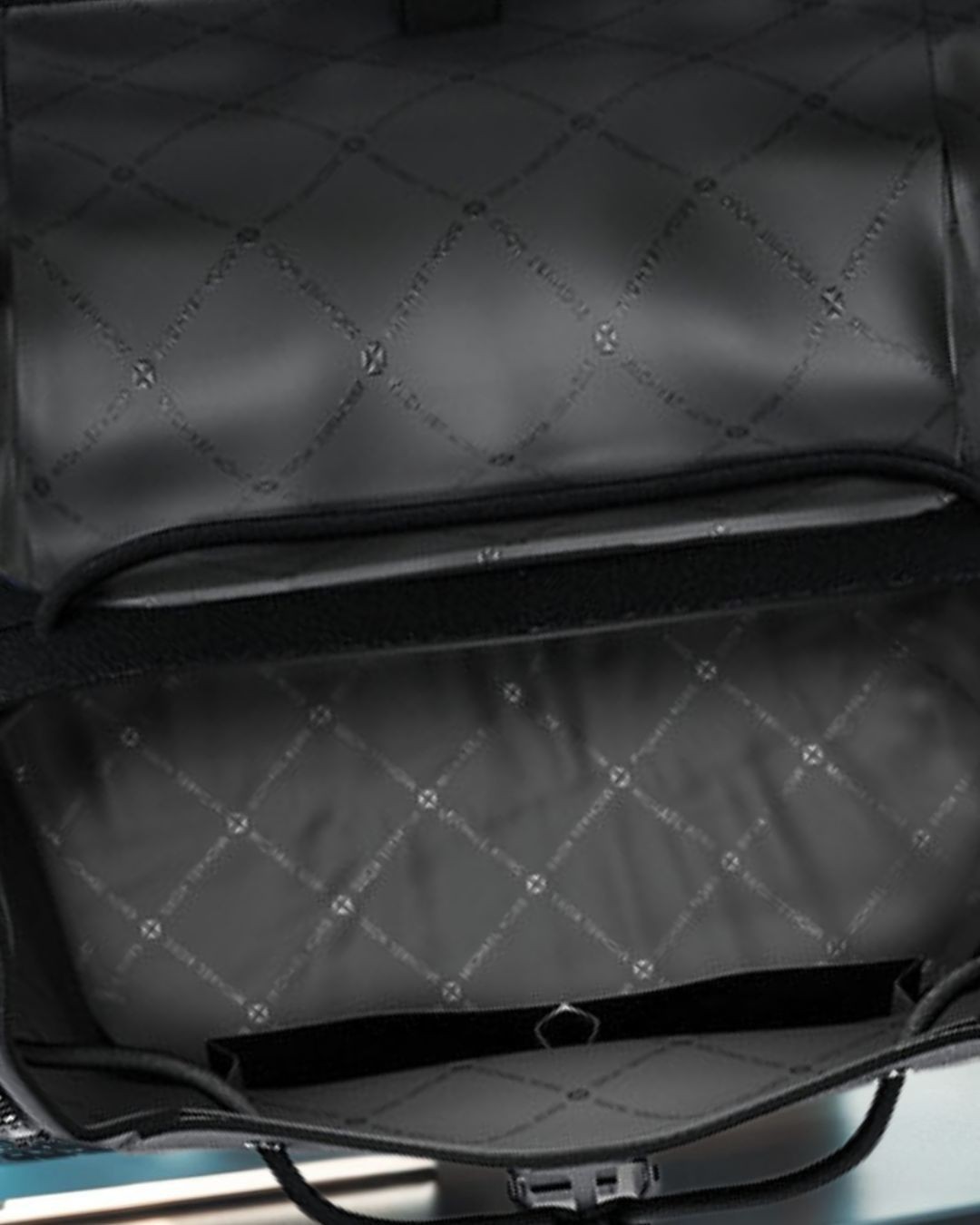 Michael Kors Cooper Men Medium Signature Logo Travel City Backpack Black Multi
