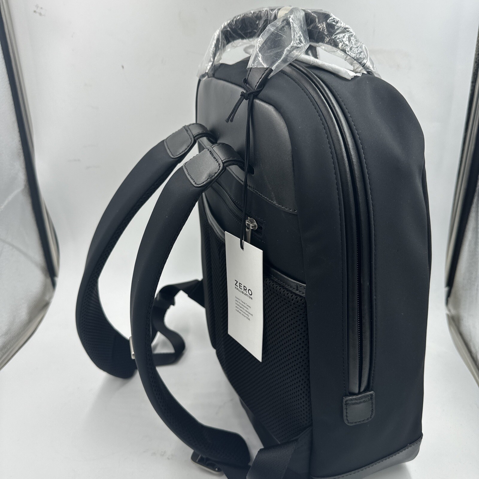 Zero Halliburton Journal Collection Nylon Small Backpack Graphite Black NWT
