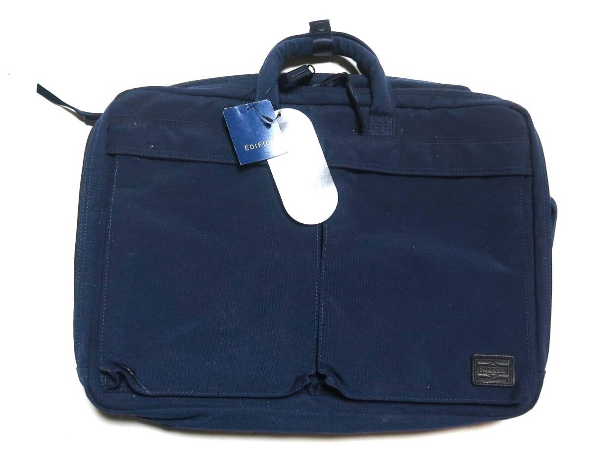 Yoshida Kaban L-P-E Cordura 3way Briefcase EDIFICE Blue Bag 49cm x 28cm x 10cm