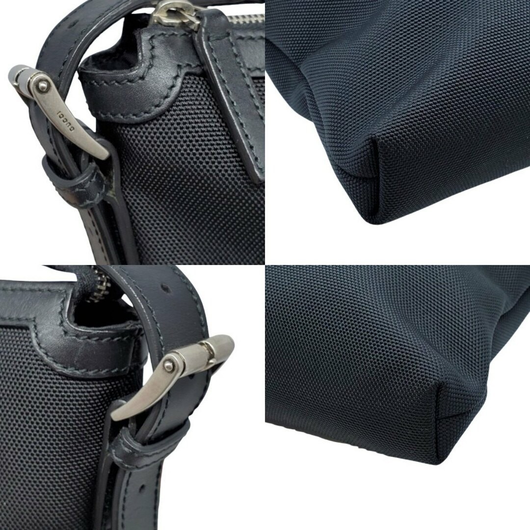 GUCCI men’s Shoulder Bag SherryLine canvas leather black Designer 26×28×4cm