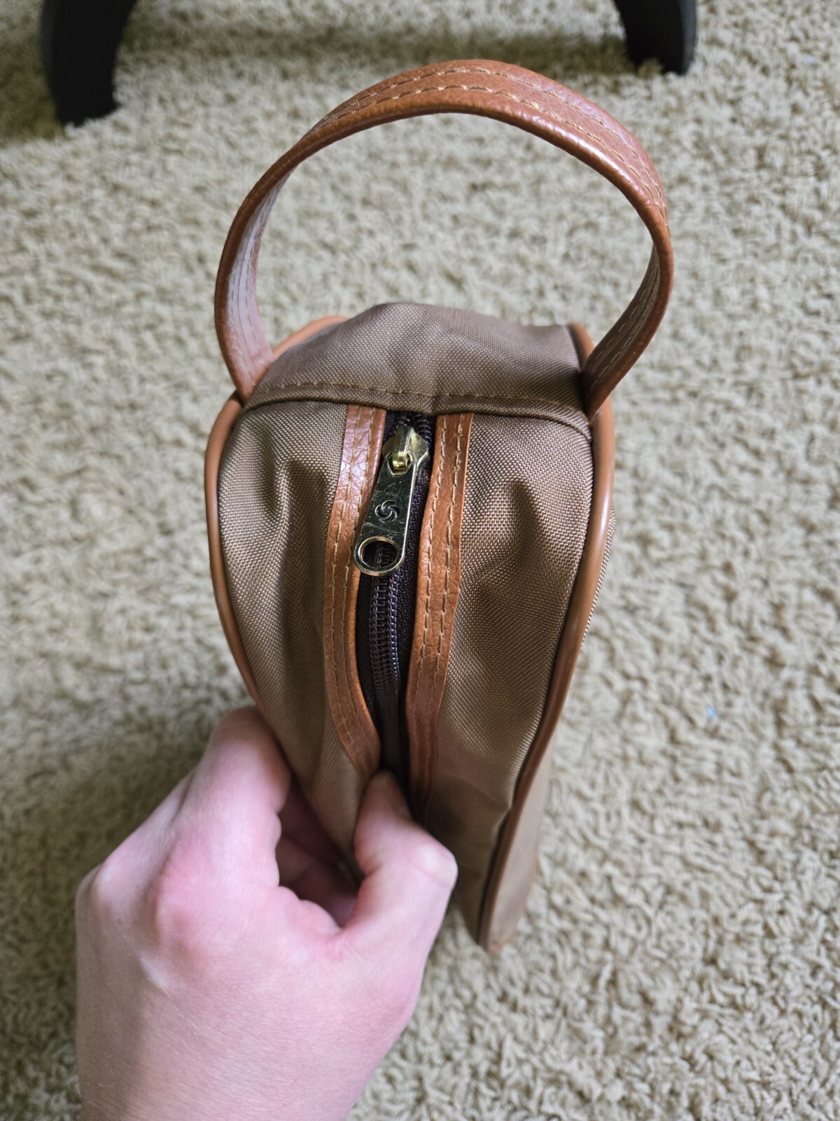 Vintage Samsonite Toiletry Shaving Toothbrush Travel Bag EUC