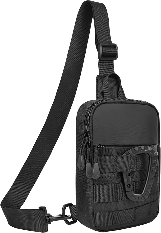 Small Sling Bag for Men, Tactical Inspired Waterproof Utility Mini Crossbody ..