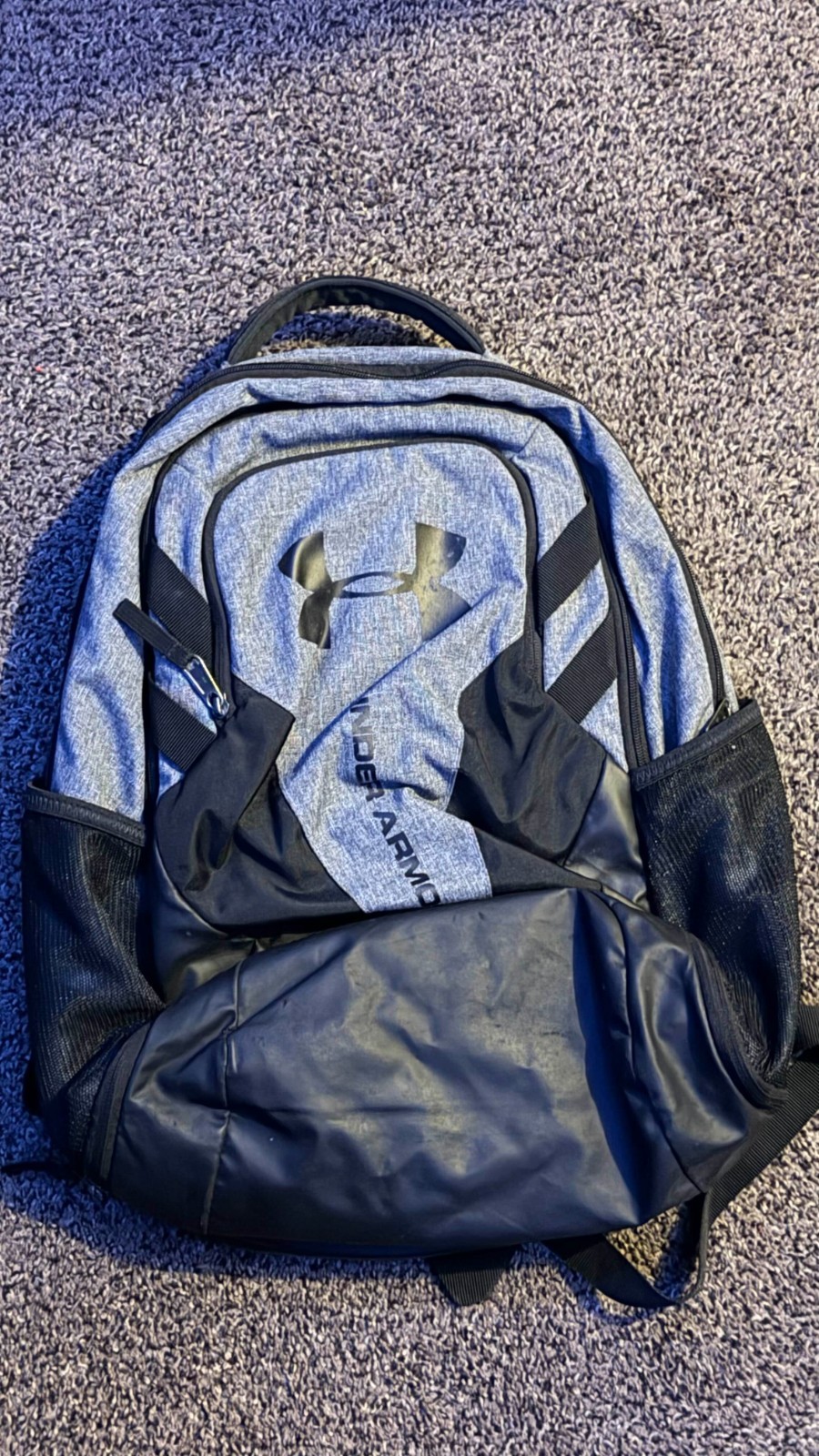 Under Armour UA Hustle 5.0 Commuter Laptop Backpack 29L Bag Gray/Black Storm