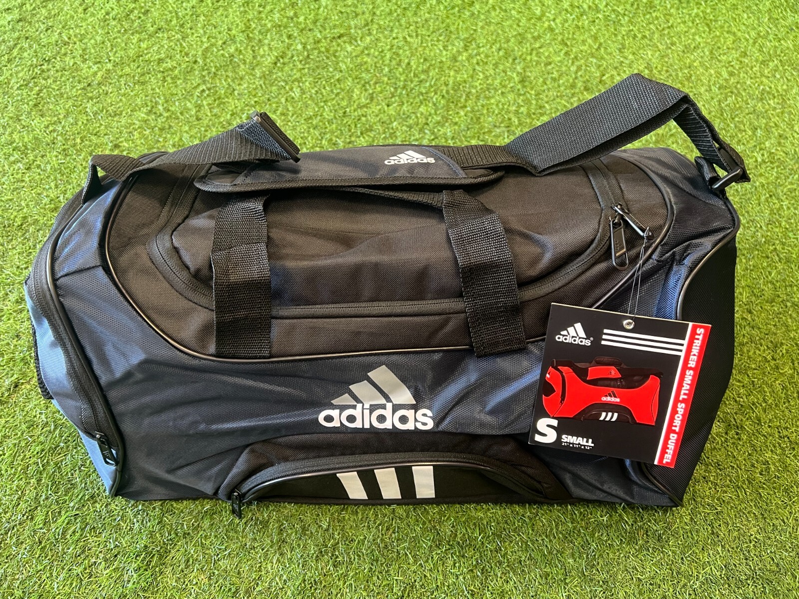 adidas Striker Duffel Bag Blue/White