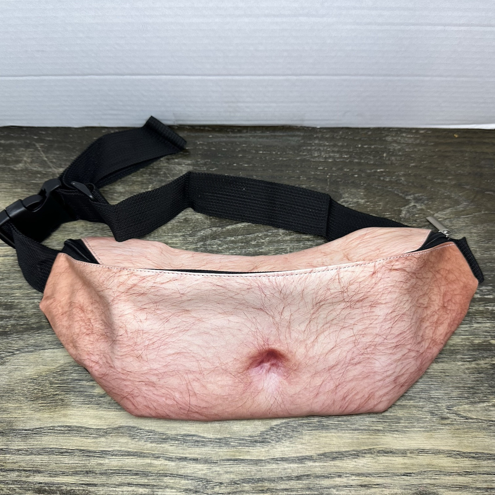 Fake Hairy Belly Bellybutton Fanny Pack – Skin Funny – NEW