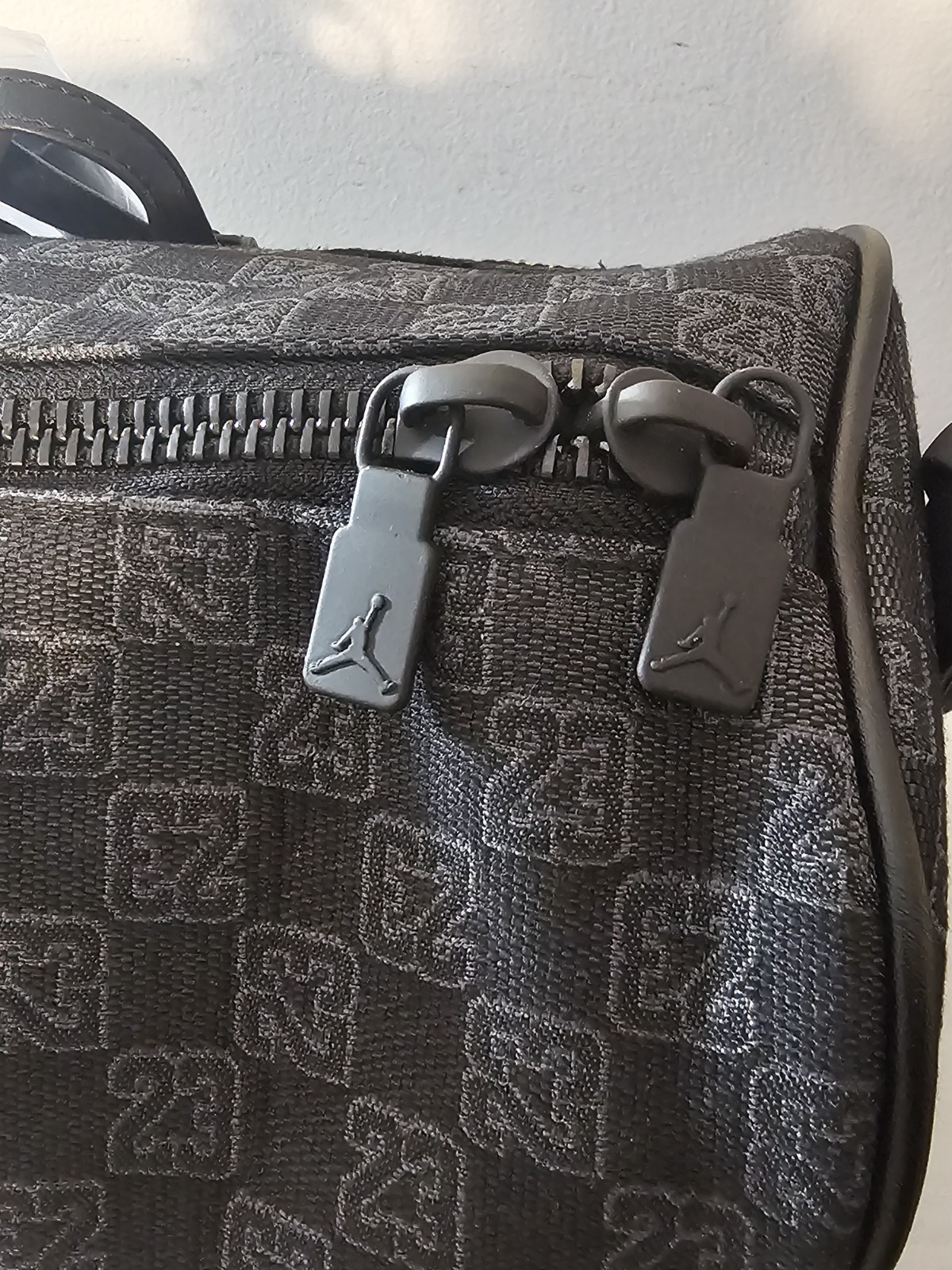 Nike Jordan Jumpman Monogram Champion Luxury Black Duffle Bag MM9157-023 Size M