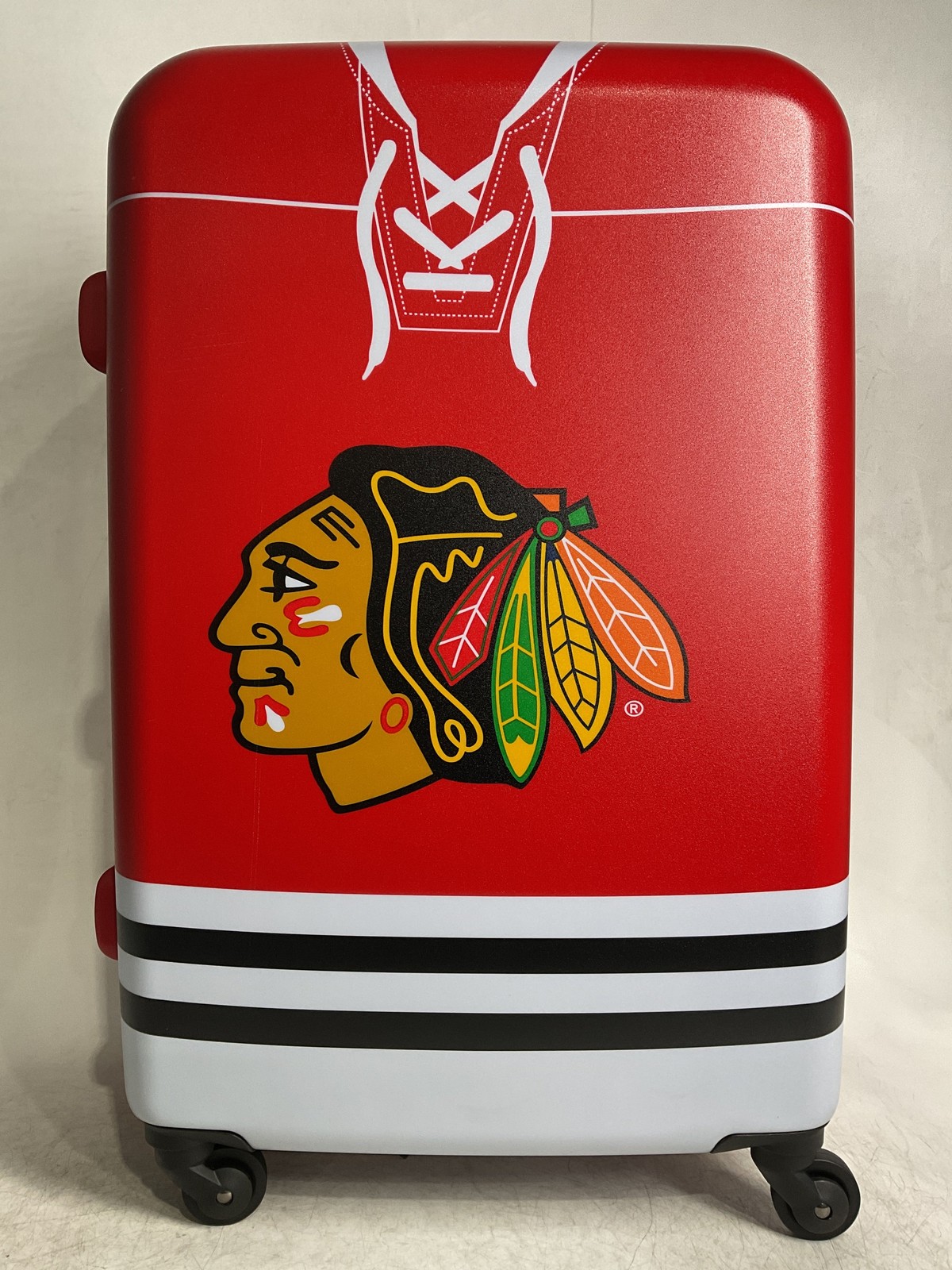 Heys America NHL Officially Licensed Wheeled Luggage Chicago Blackhawks 26 In U1