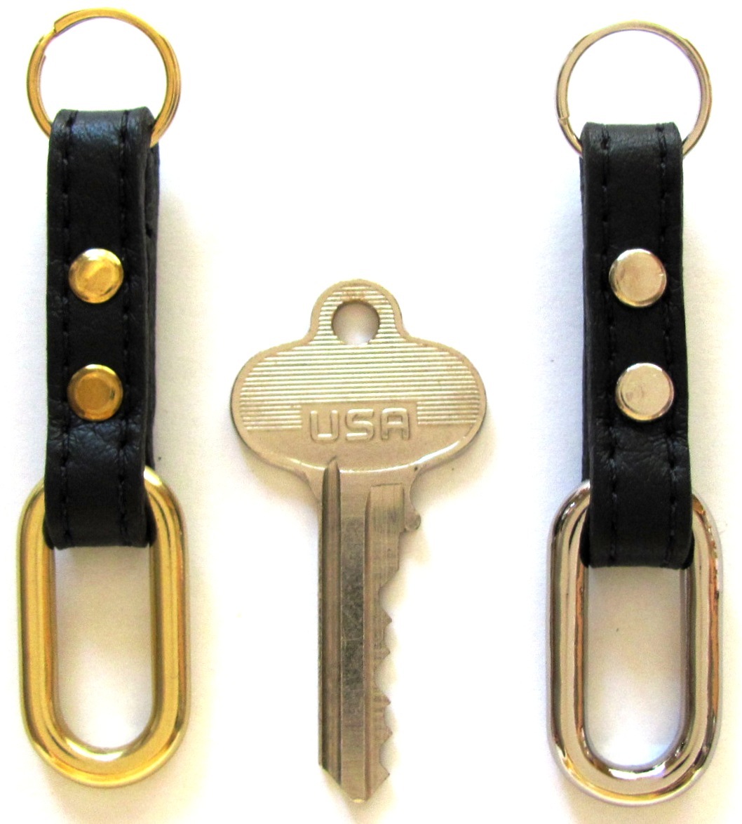 Two 3/8″ HEAVY-DUTY Clip-On Briefcase Outerwear Jacket Boot Leather Zipper Pulls