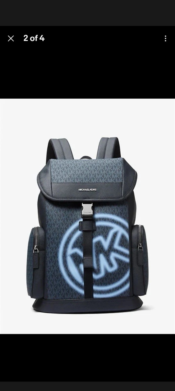 Michael Kors Cooper Men Embellished Signature Logo City Backpack