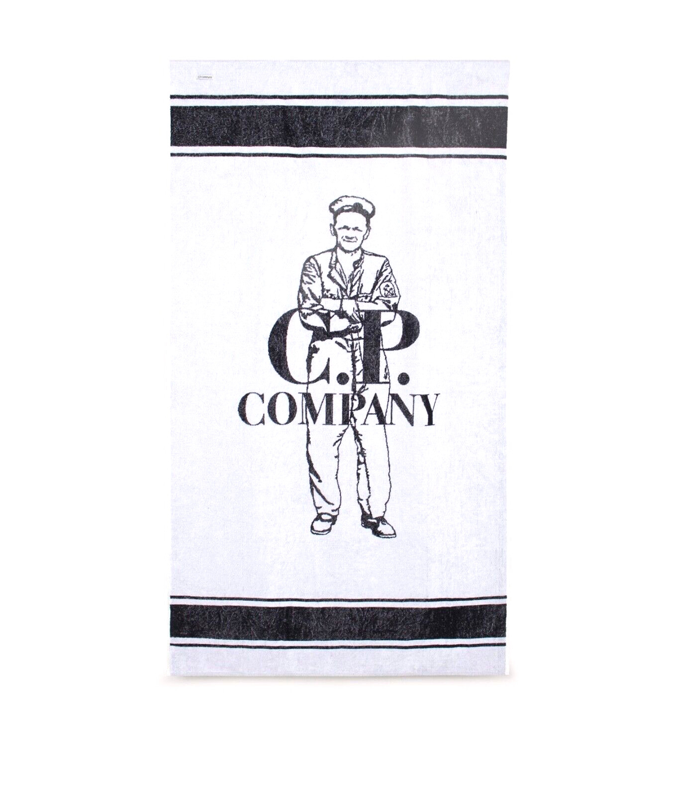 CP COMPANY ‘British Sailor’ Beach Towel White in bag