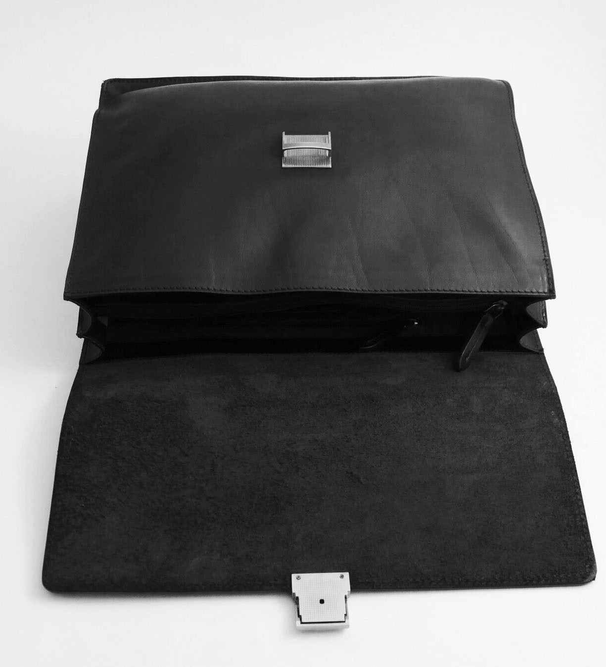 The Bridge Story Uomo Briefcase Leather 40 cm Nero Top NP 630 Black Briefcase