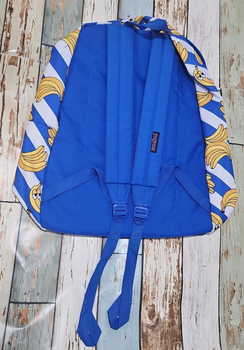 JanSport JS00T501 Superbreak Backpack Bananarama Banana Rare Back To School NWOT