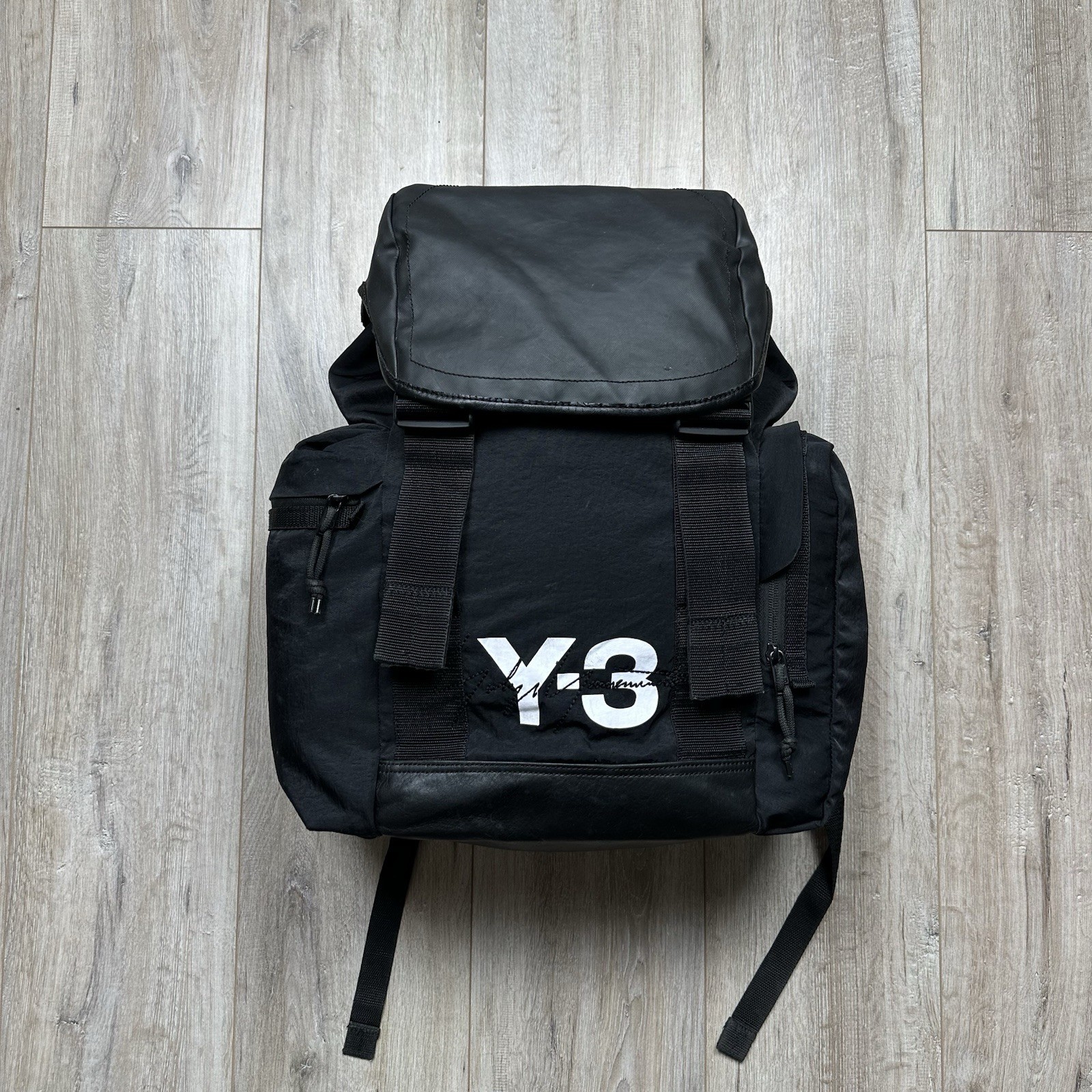 Adidas Y-3 Yohji Yamamoto Mobility Multi-Functional Nylon Backpack Black