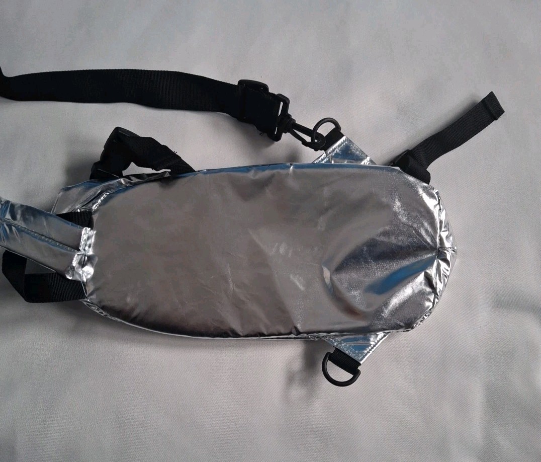 Paco Rabanne Metallic Silver Versatile Bag Pouch