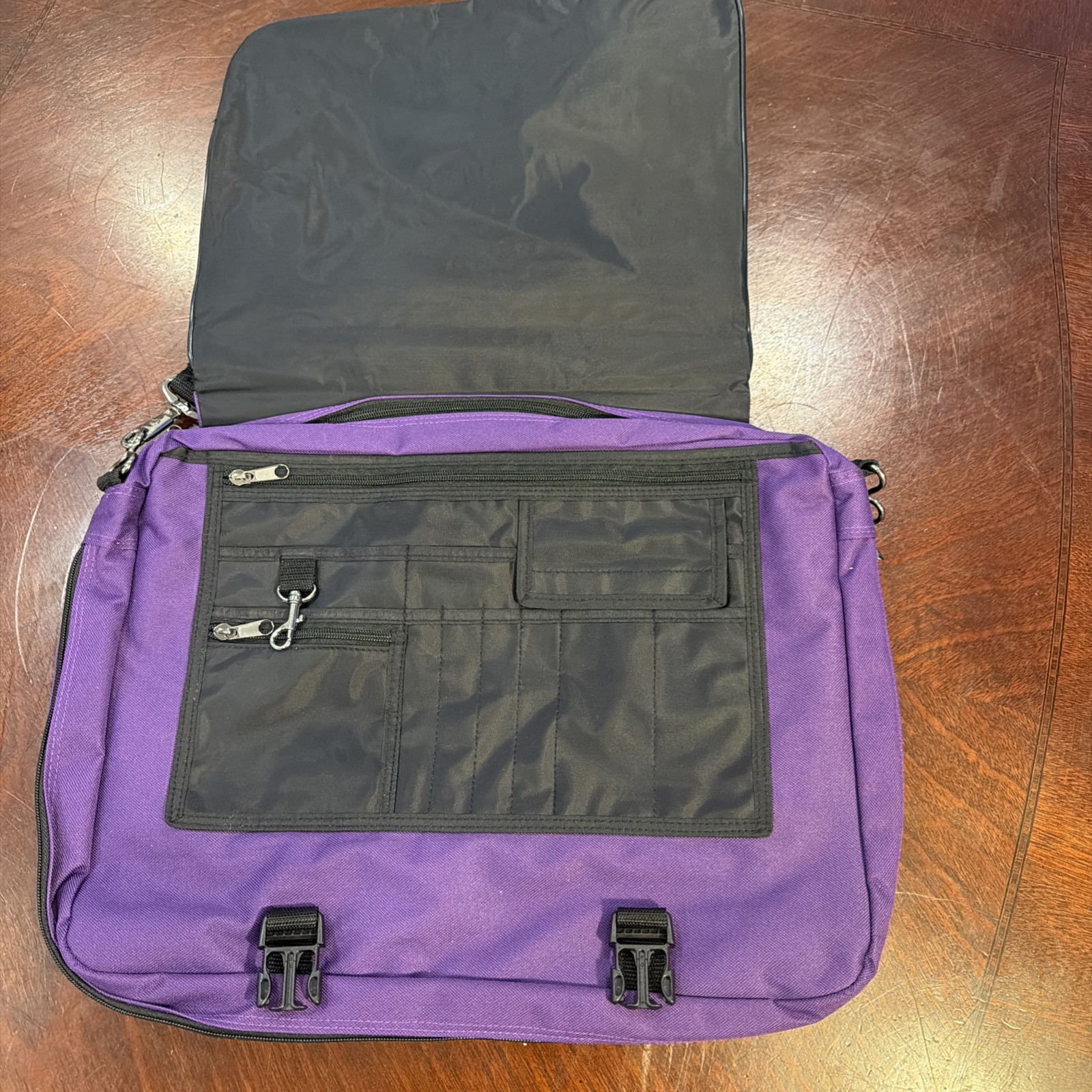 Travel Crossbody Laptop School Bag Purple – See Description