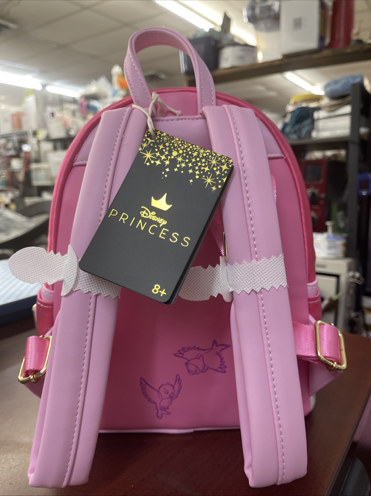 Loungefly Disney Cinderella 75th Anniversary Pink Bow Gown Cosplay Mini Backpack