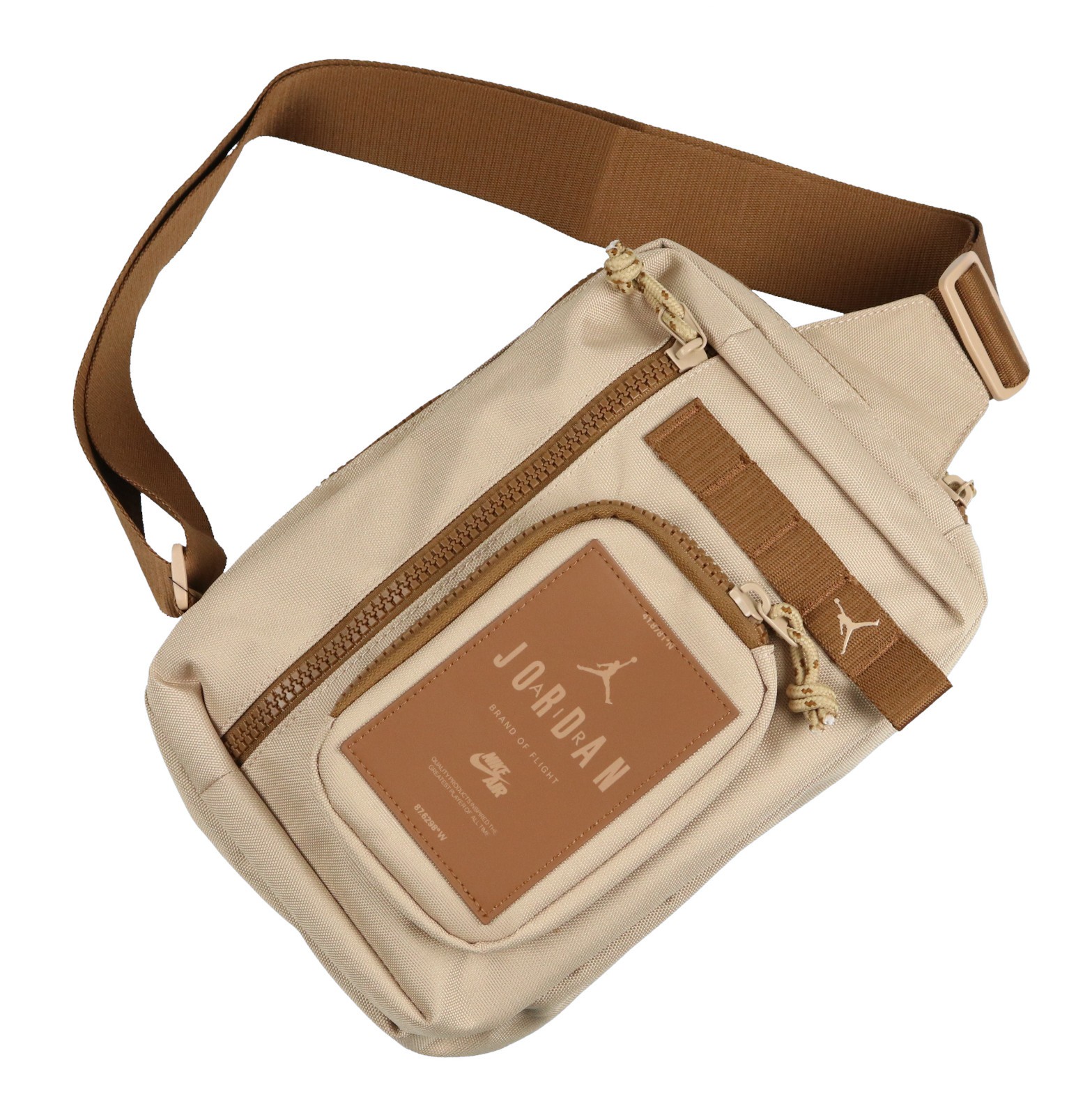 JORDAN Air Hesi Crossbody Sling Bag Tan Brown Jumpman