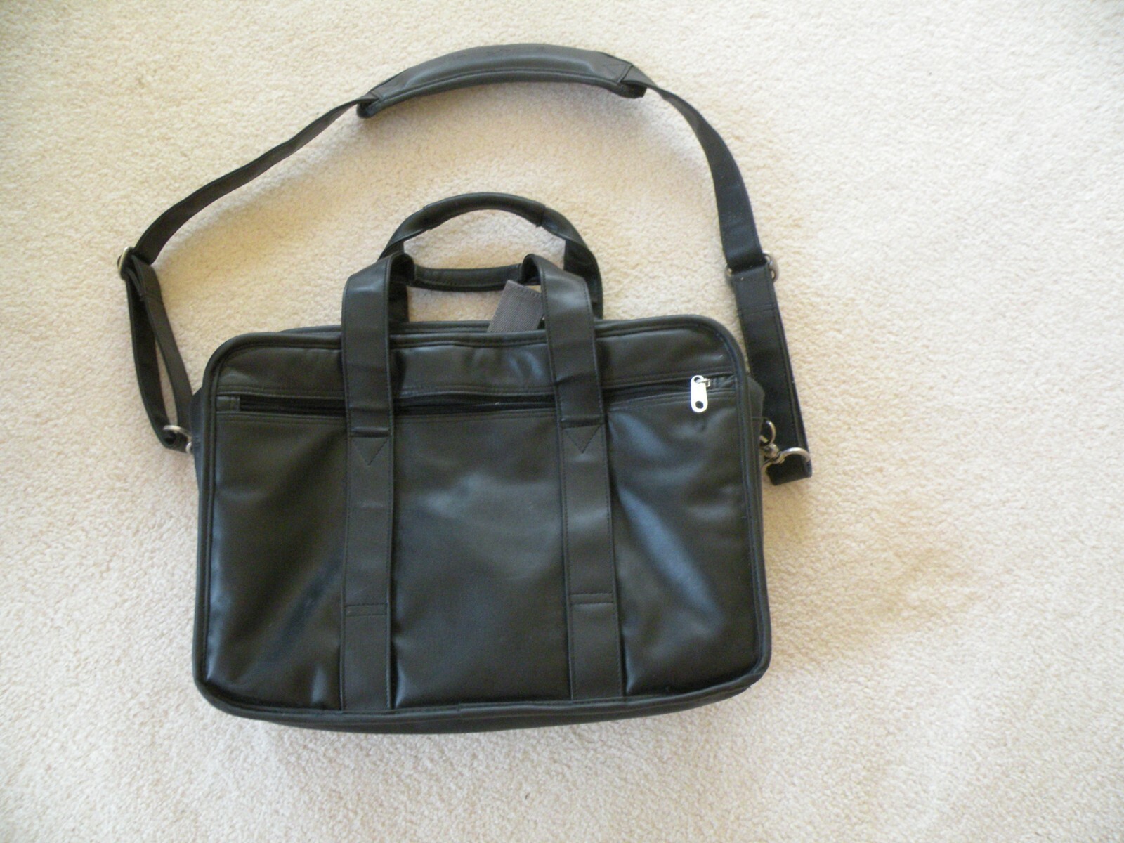 SAMSONITE GENUINE LEATHER PORTFOLIO BLACK BUSINESS CASE Model #923315 HERITAGE