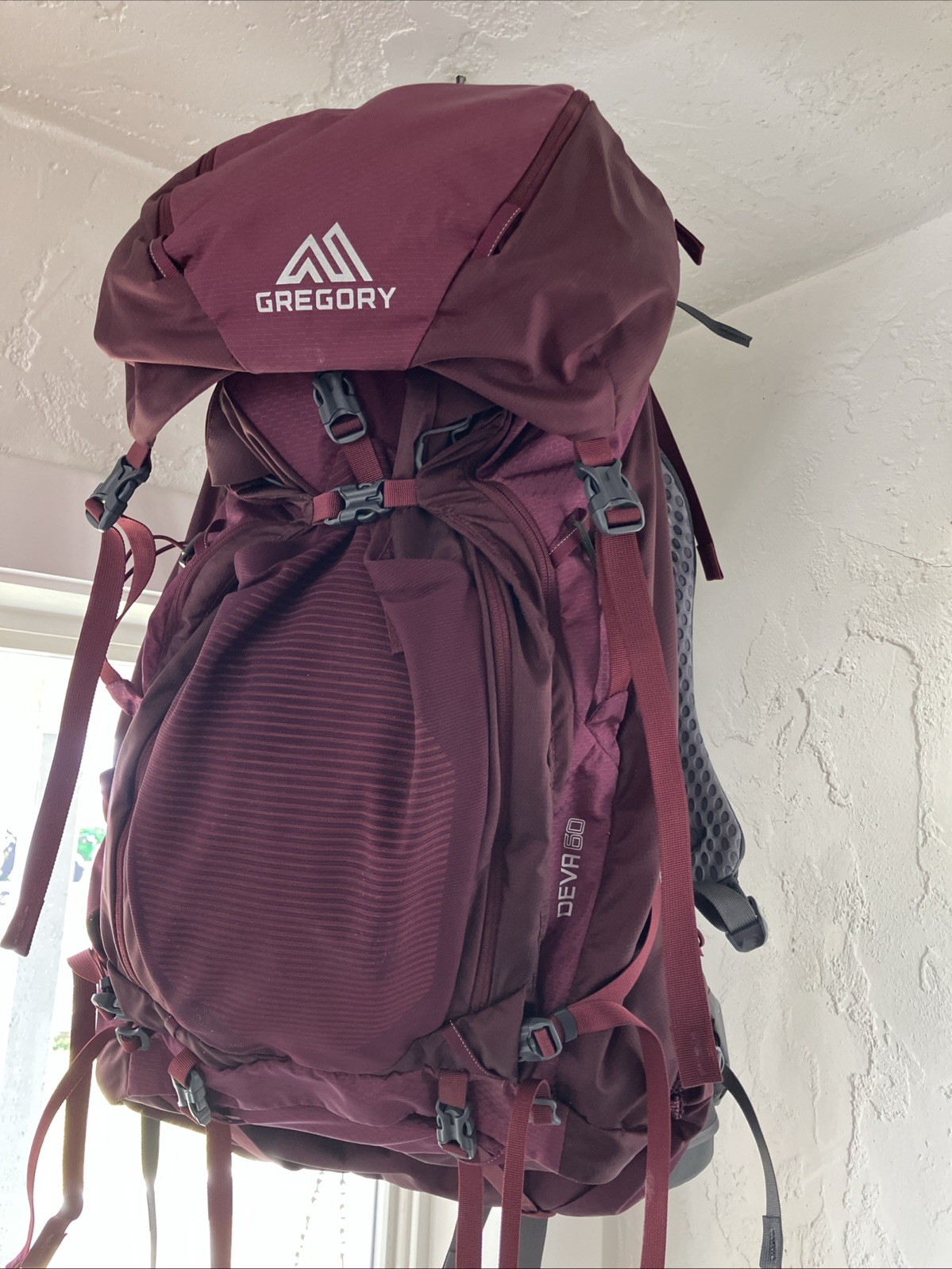Gregory Diva 60/Ladies/Size M/Plum Red/Attack backpack with rain cover