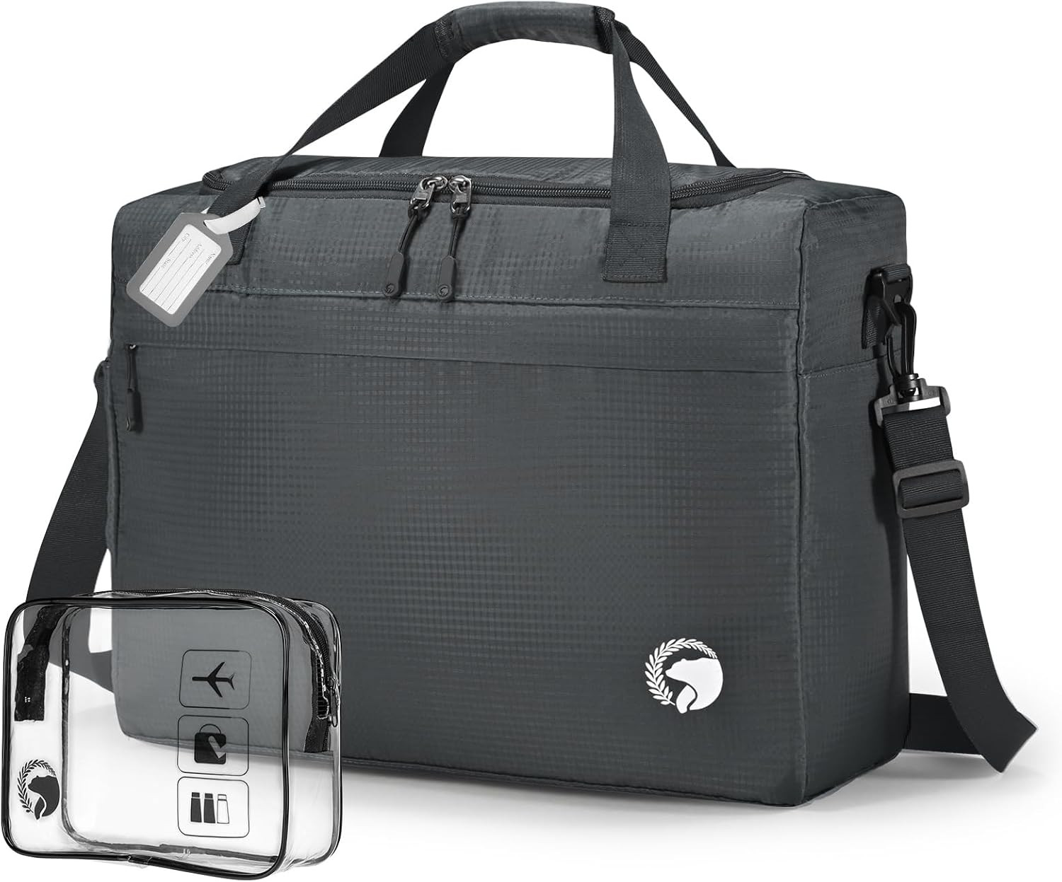 40X30X15Cm Personal Item Travel Bag 16X12X6 Inch Lightweight Gym Bag Foldable Du