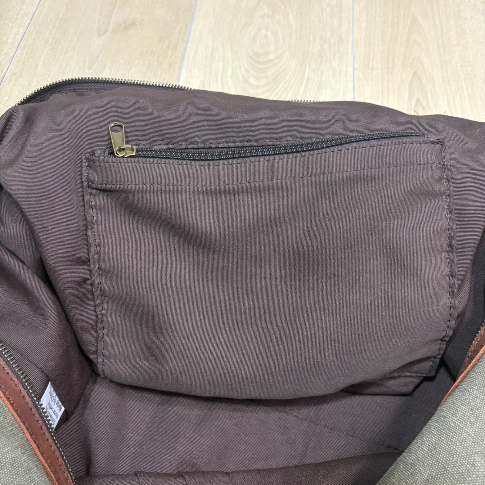 S-ZONE Canvas Leather Duffel Bag Weekender Overnight Travel Bag Green Brown