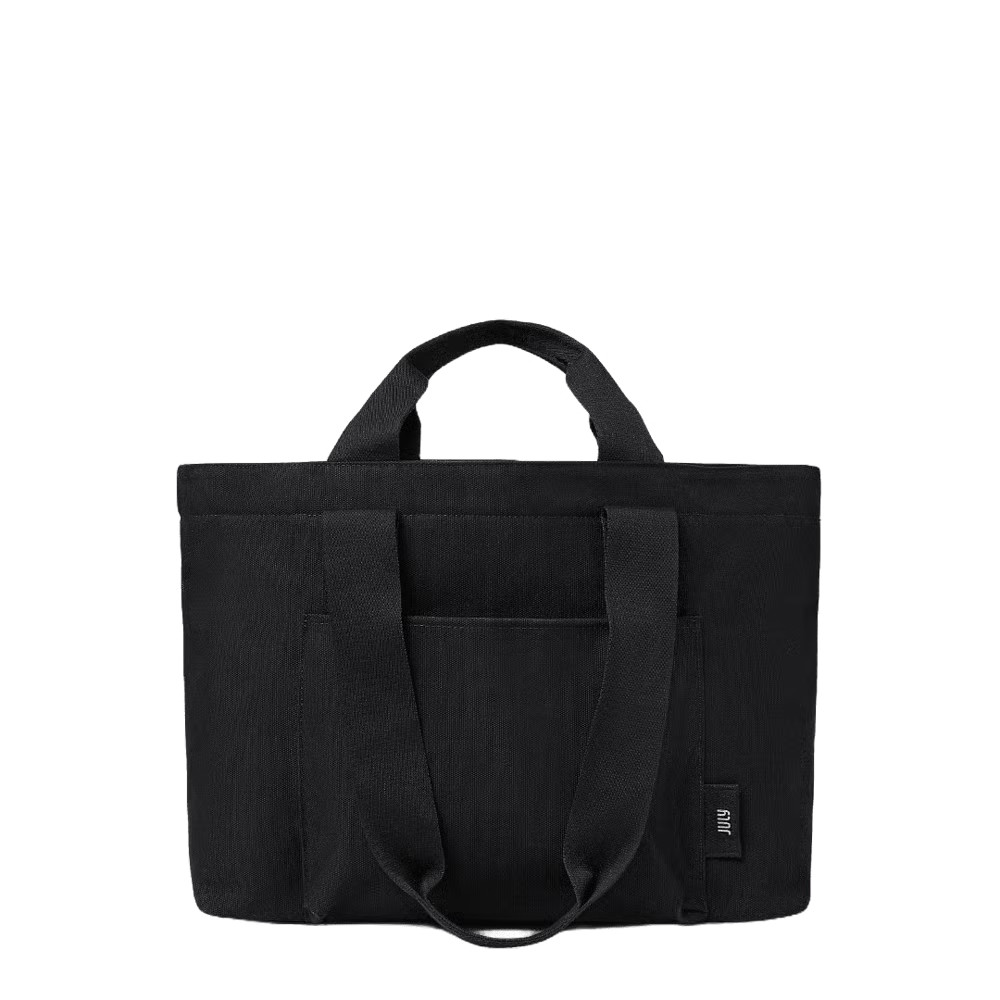 NWT JULY Everyday Large Tote – Black Canvas Bag 16.1″ W x 11.8″ H x 6.5″ D $155