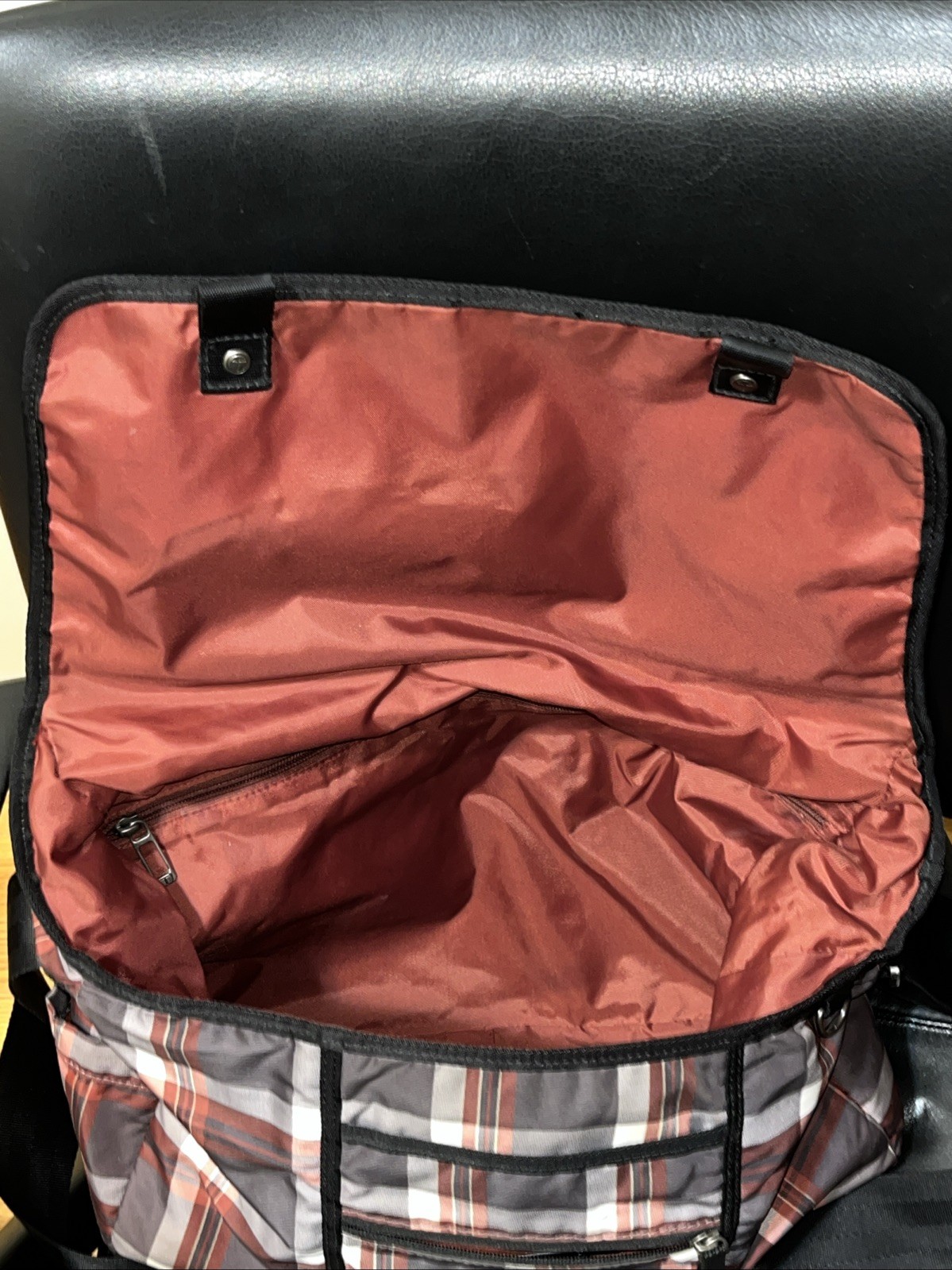 Tumi T-Tech Plaid Nylon Messenger Bag Laptop Bag – Rare!