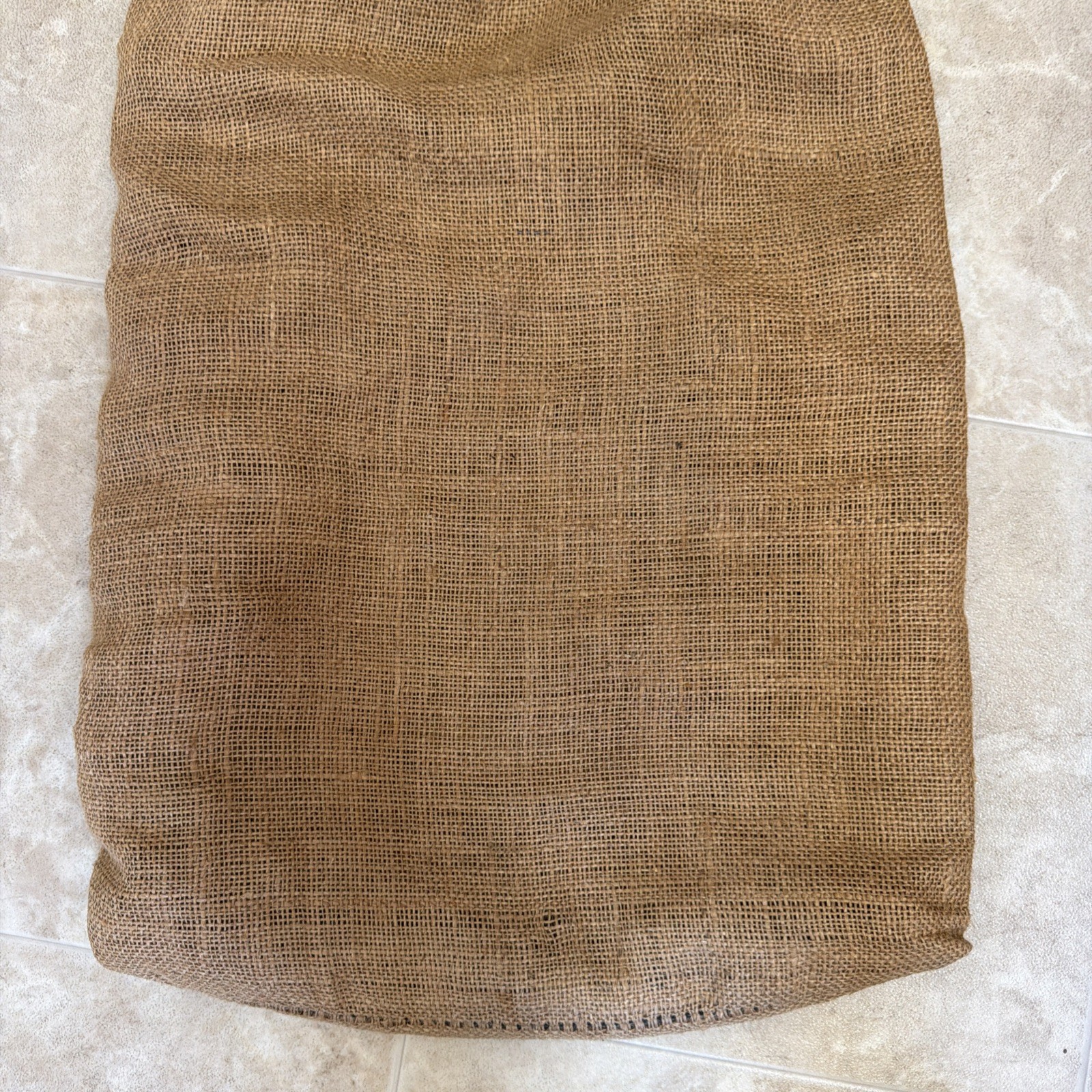 VTG Burlap Sack Drawstring Bag Honey Bear Imported Bangla-Desh NOS Craft ADVER.
