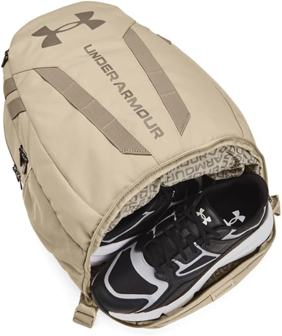 UNDER ARMOUR UA Hustle 5.0 Backpack 29L Bag Laptop Khaki Base-Timberwolf Taupe