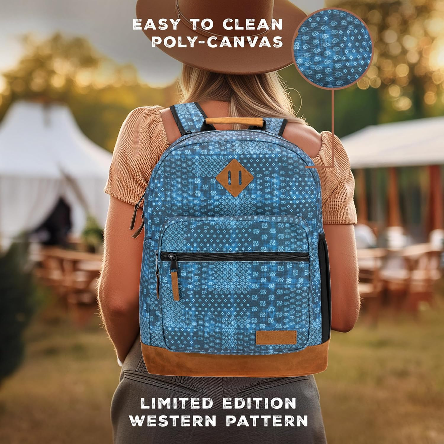 Yellowstone Sturdy Backpack for Travel Classic Logo Water Resistant Casual Daypa
