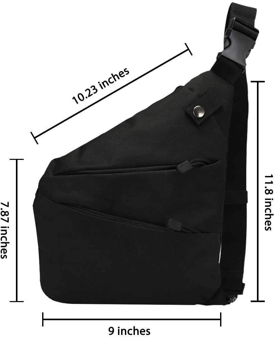 Anti Theft Mens Right Shoulder Pistol Bag Concealed Tactical Storage Gun Holster