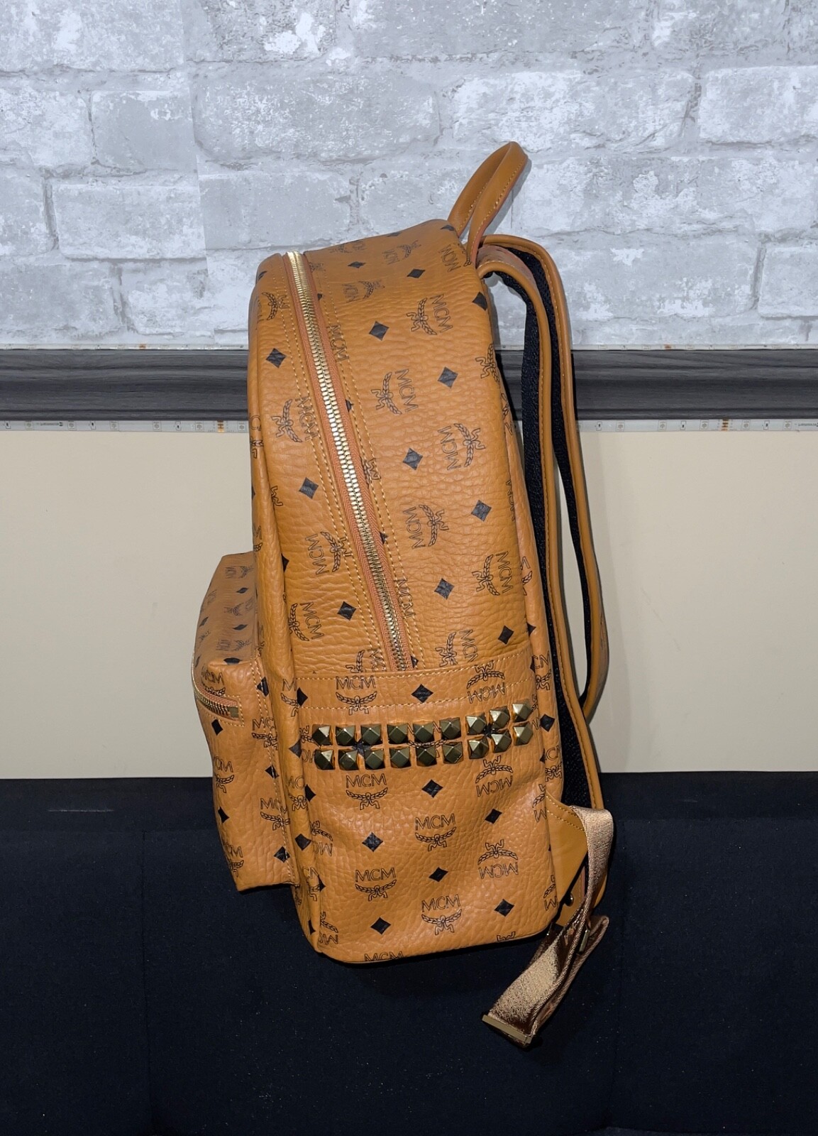 MCM Men’s Stark Medium Visetos Backpack