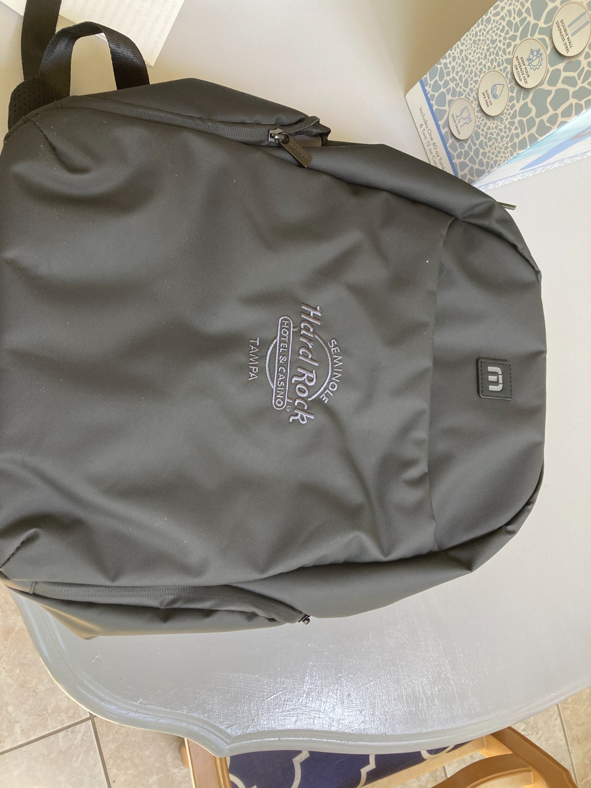 Travis Mathew Lateral Backpack Laptop Golf Travel Bag Water Resistant 18″ NWT