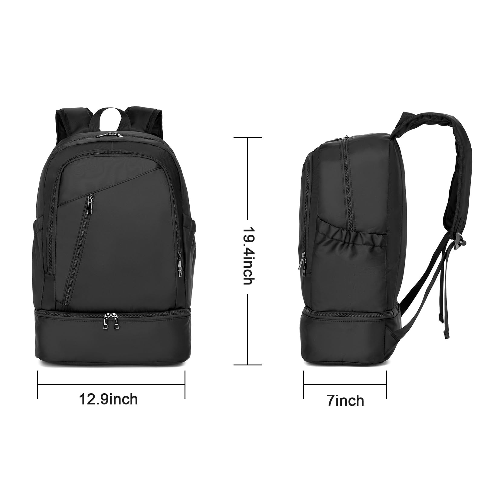 Gym Backpack for Men,Waterproof Gym Bag With Shoe Compartment Lightweight Tra…
