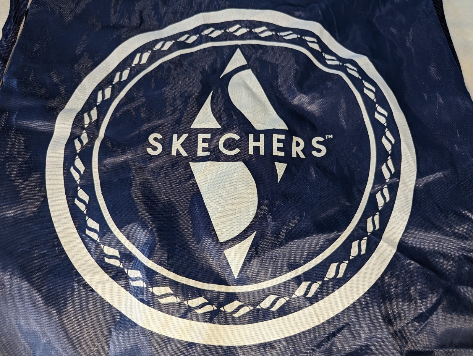 Skechers Nylon Drawstring Bag Backpack Lightweight Gym Bag Tote Sack 17″ x 20″