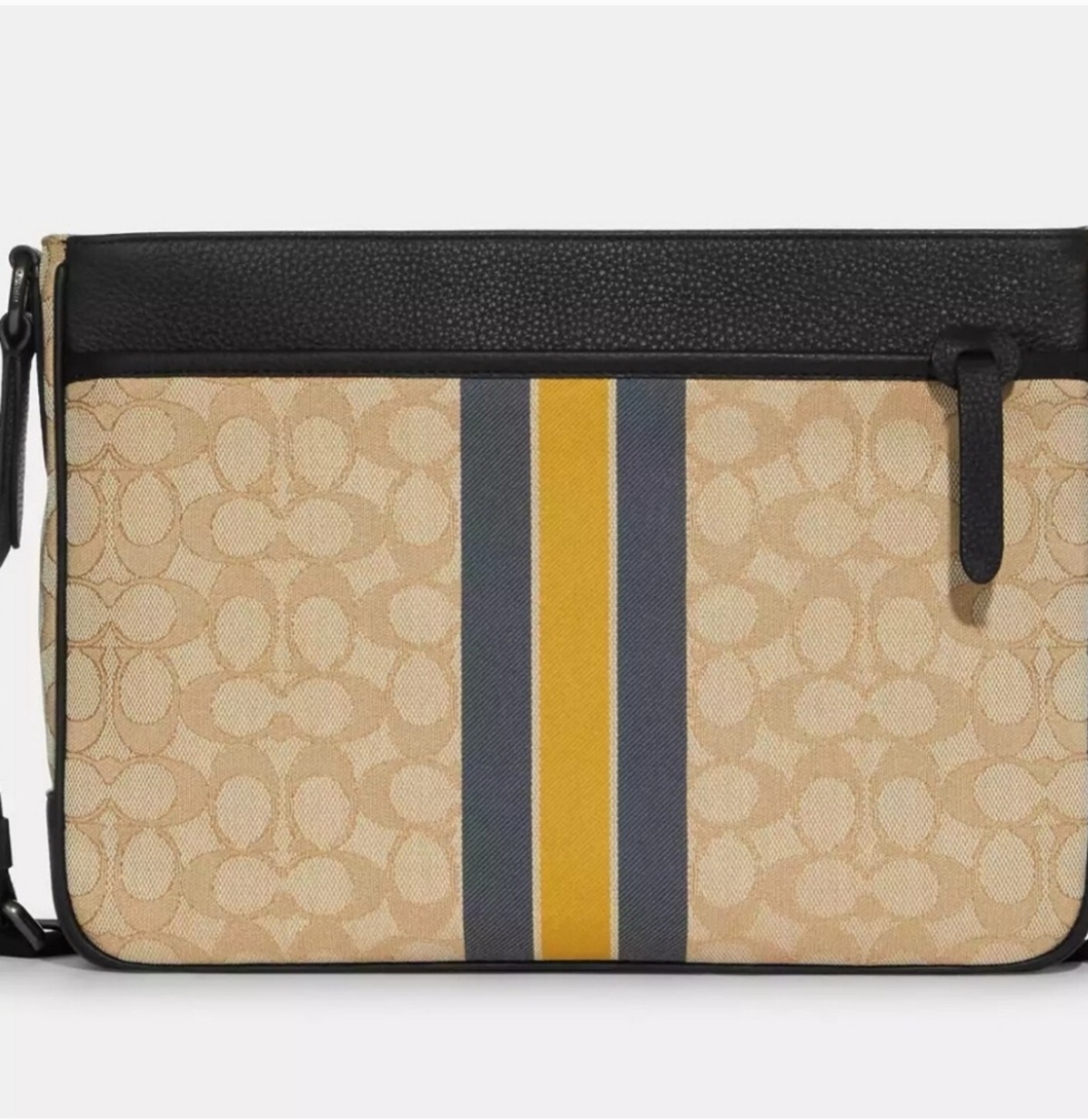 Coach Thompson Crossbody In Signature Jacquard With Varsity Stripe