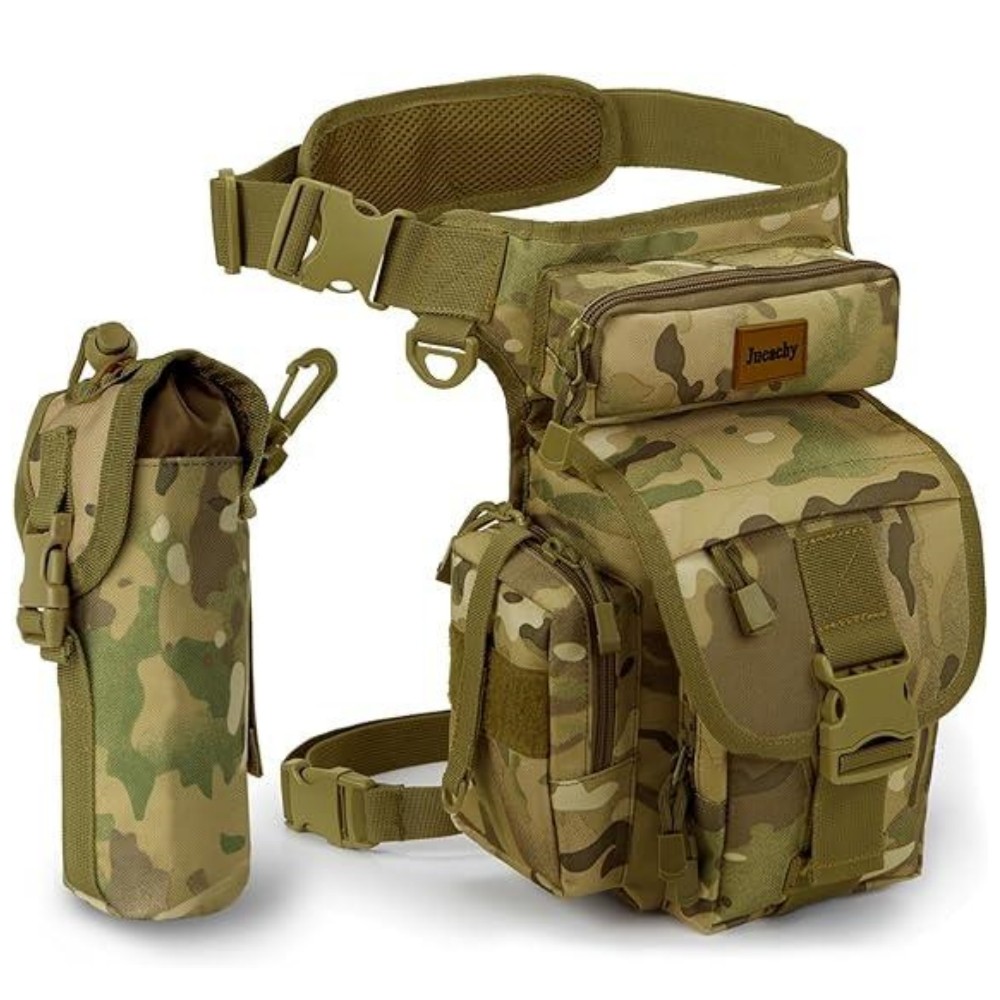 Waterproof Waist Belt Fanny Pack with Drop Leg Thigh Holster – Outdoor Adventure