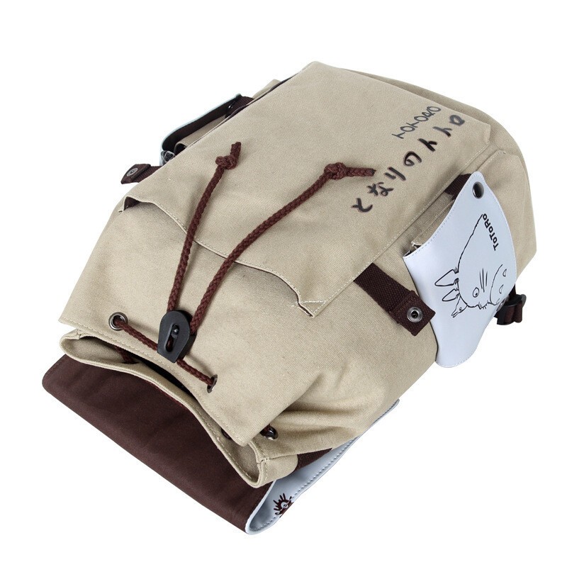 Japanese Anime Theme Canvas Backpack Totoro Attack on Titan Rucksack Schoolbag