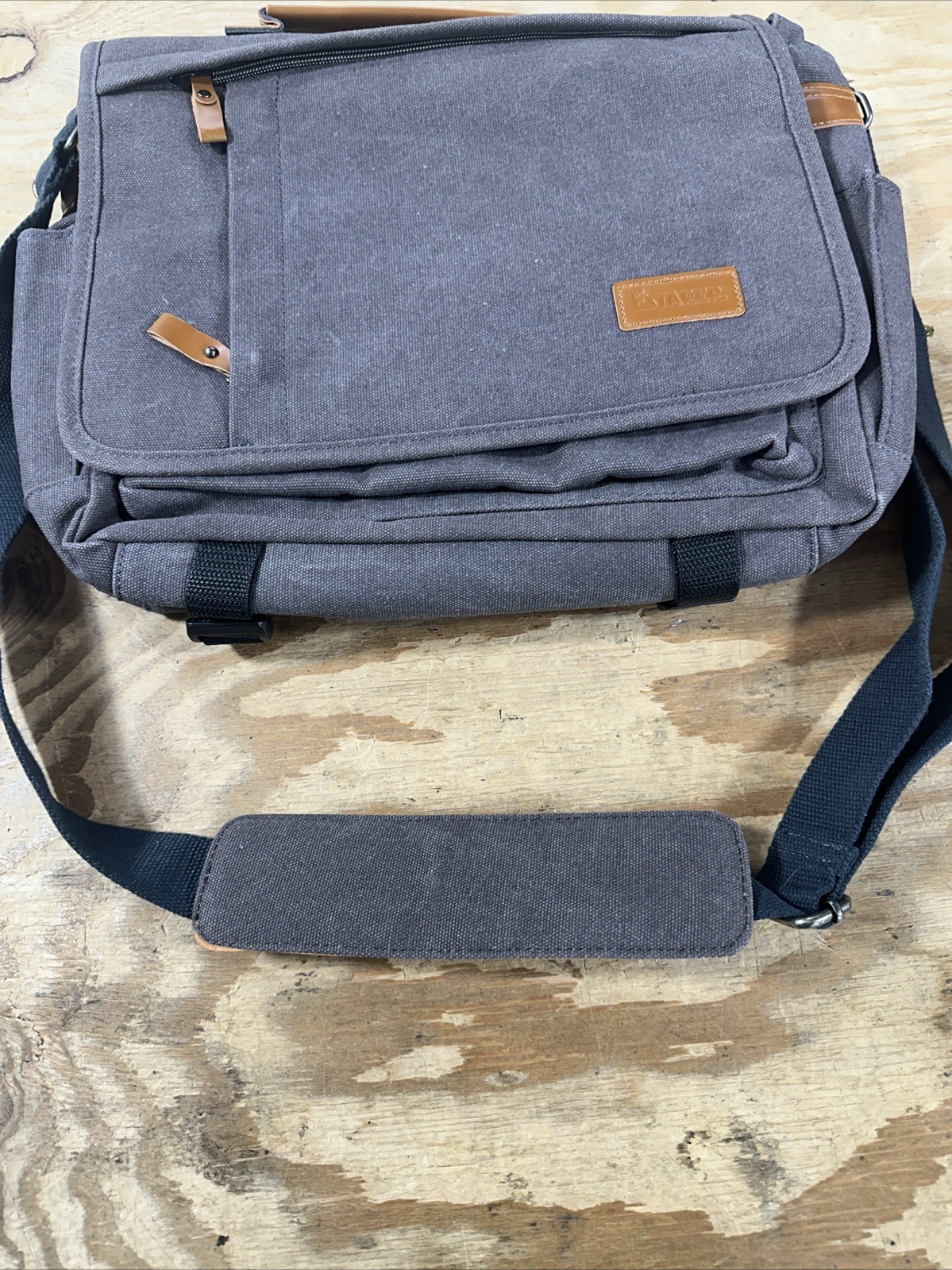 Estarer Mens Laptop Messenger Bag 15.6 Inch Laptop 3 in 1 Canvas Water Resist