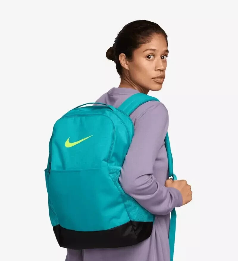 Nike Brasilia Medium Backpack (24L) Teal School Sport Book Bag DH7709 345 New