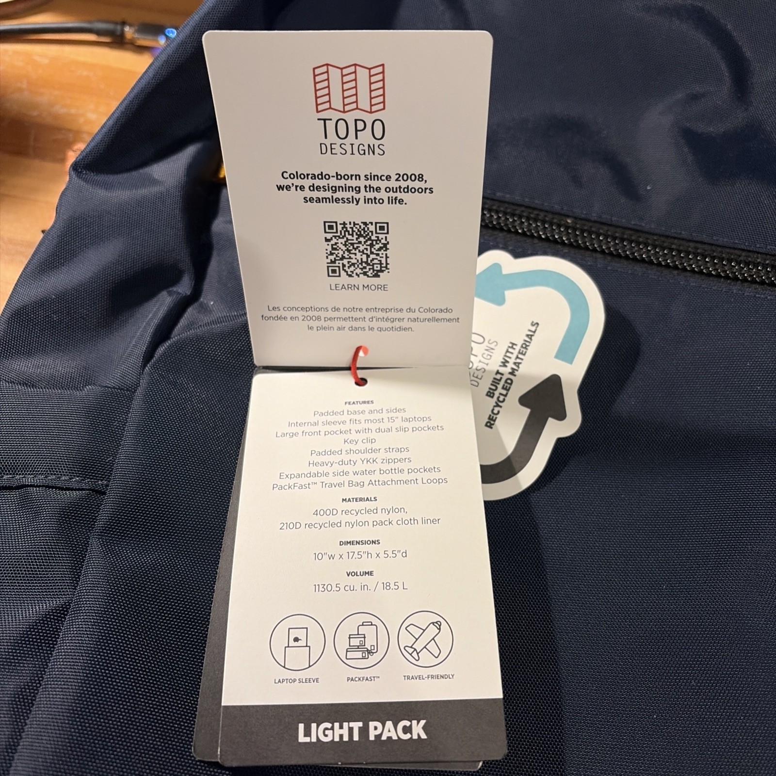 Unisex Light Pack (Navy/Multi)