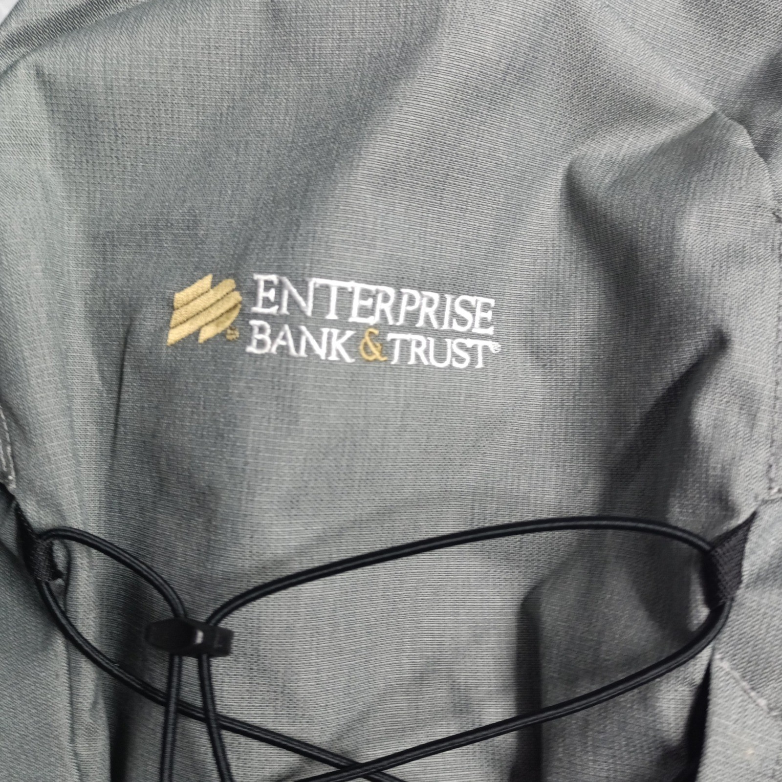 The North Face Generator Backpack Grey Black Embroidered Enterprise Bank s9
