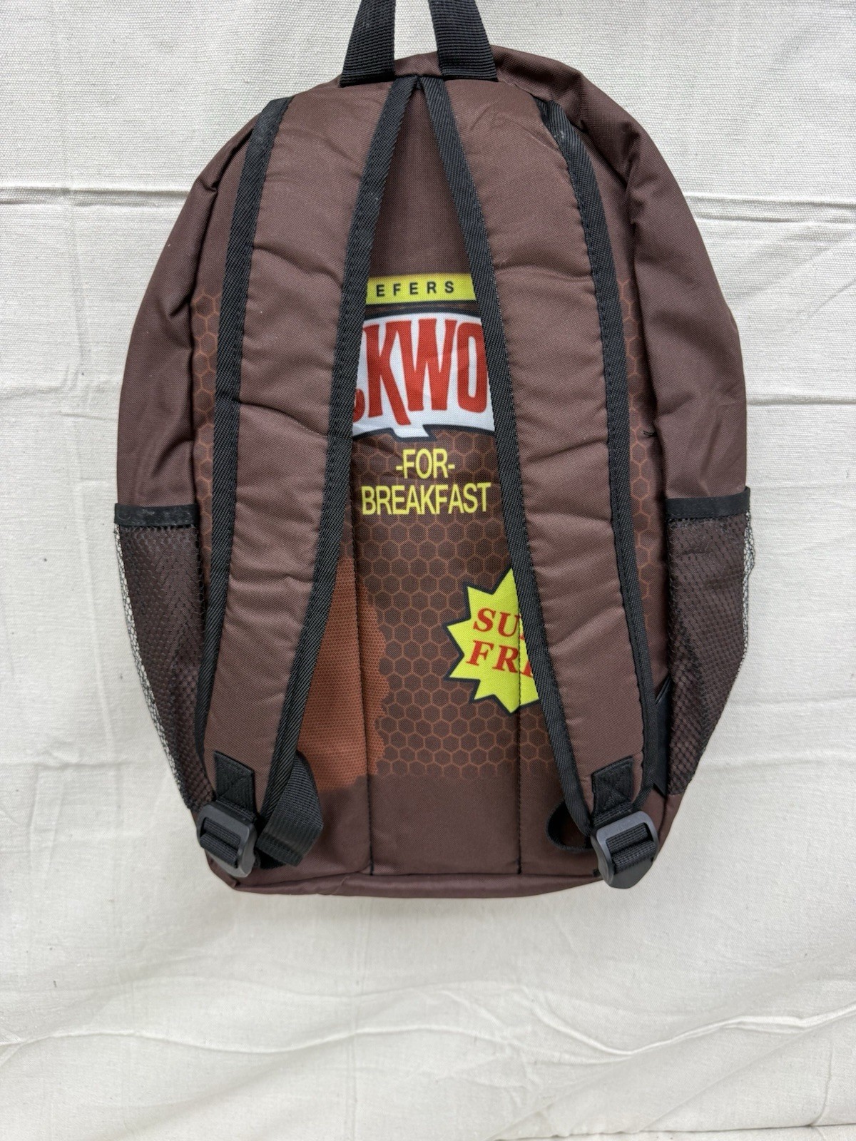 Backwoods For Breakfast Print Backpack, Adjustable Straps LIMITED EDITION