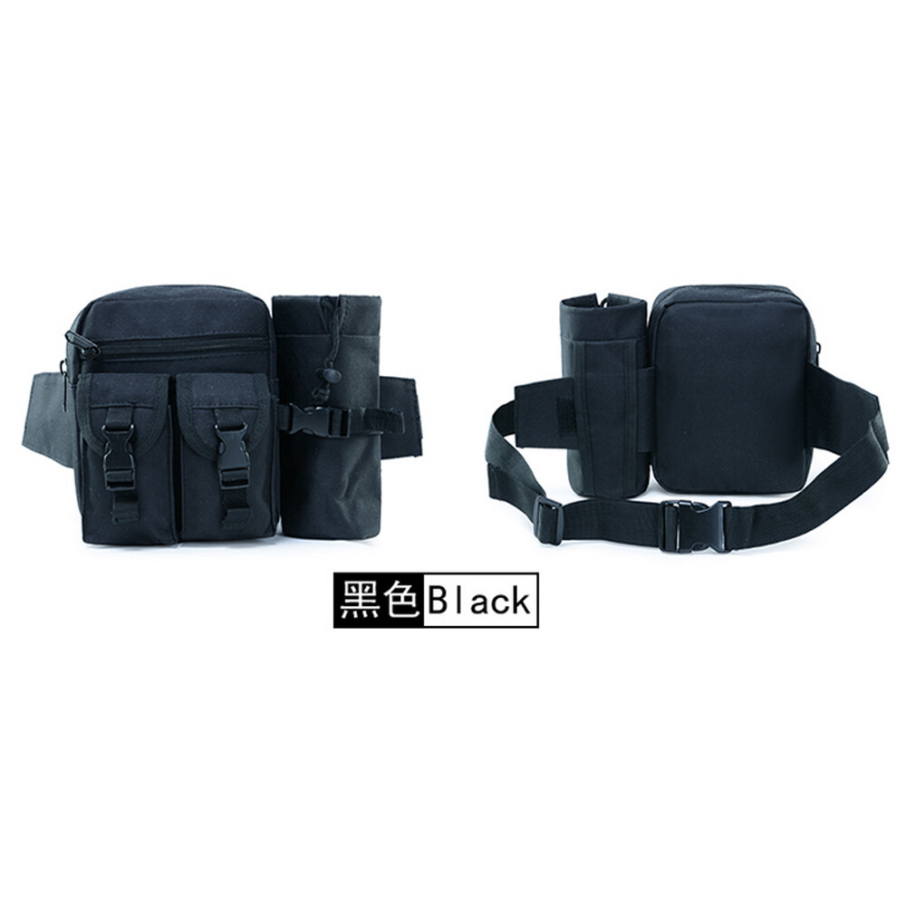 Tactical Waist Bag Waterproof Utility Belt with Water Bottle Holder Fanny Pack