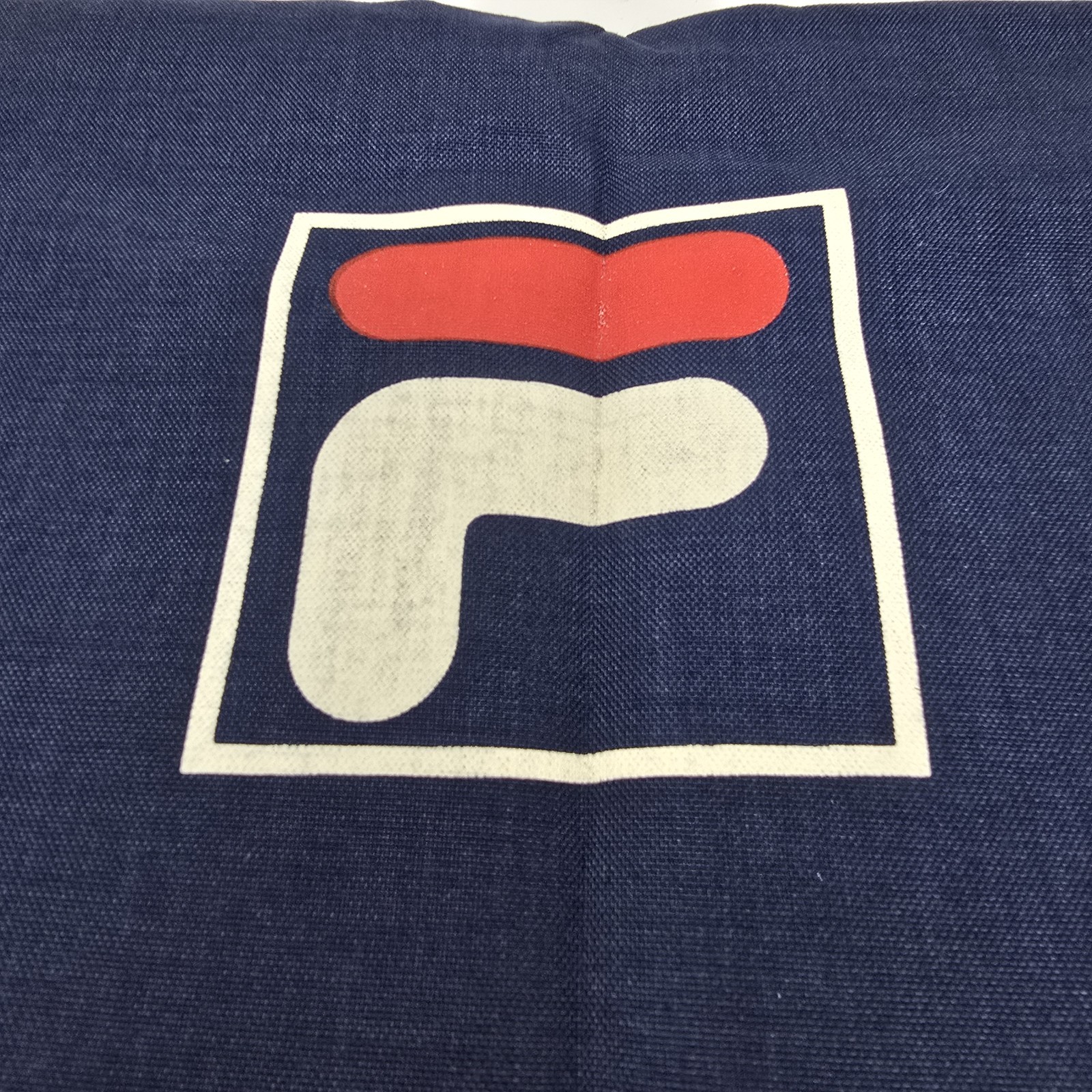 Fila Sport Navy Blue Double Sided Logo Zipper Pouch 16×10 Loop