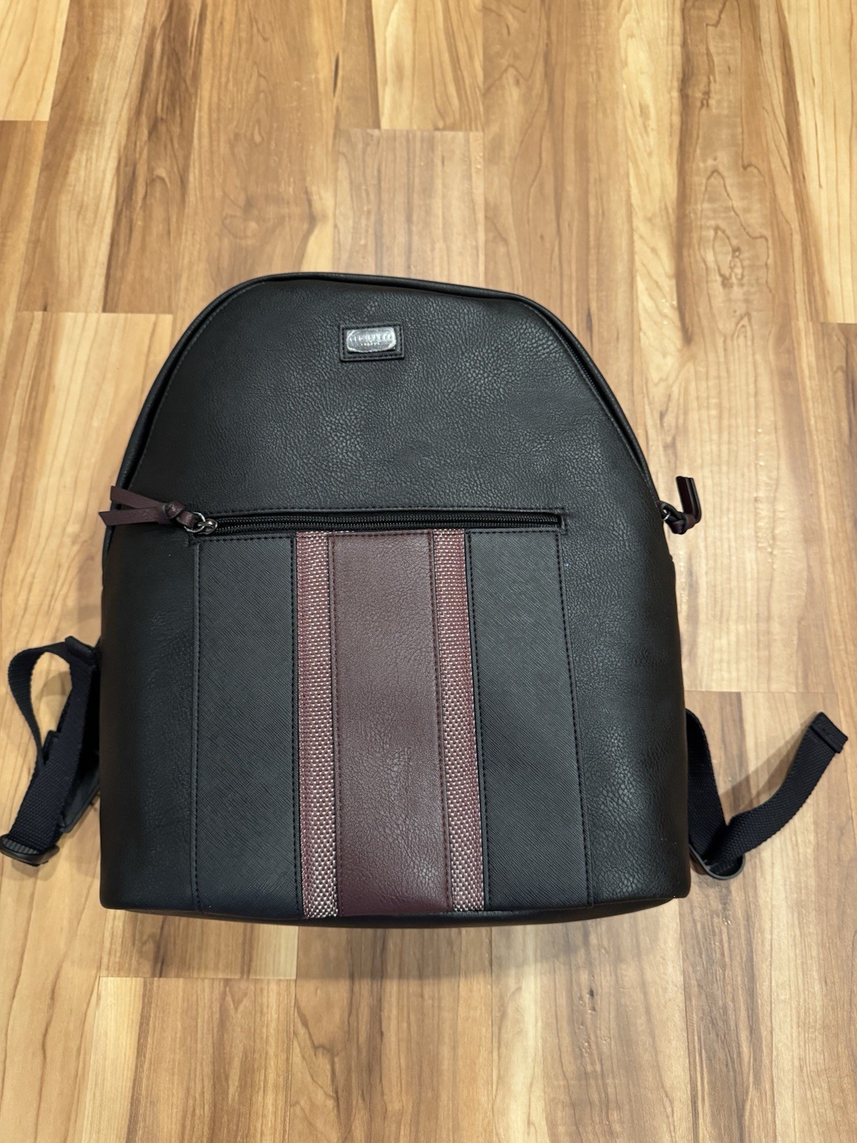 Ted Baker Men’s Webbing Backpack Black Leather – New Sealed